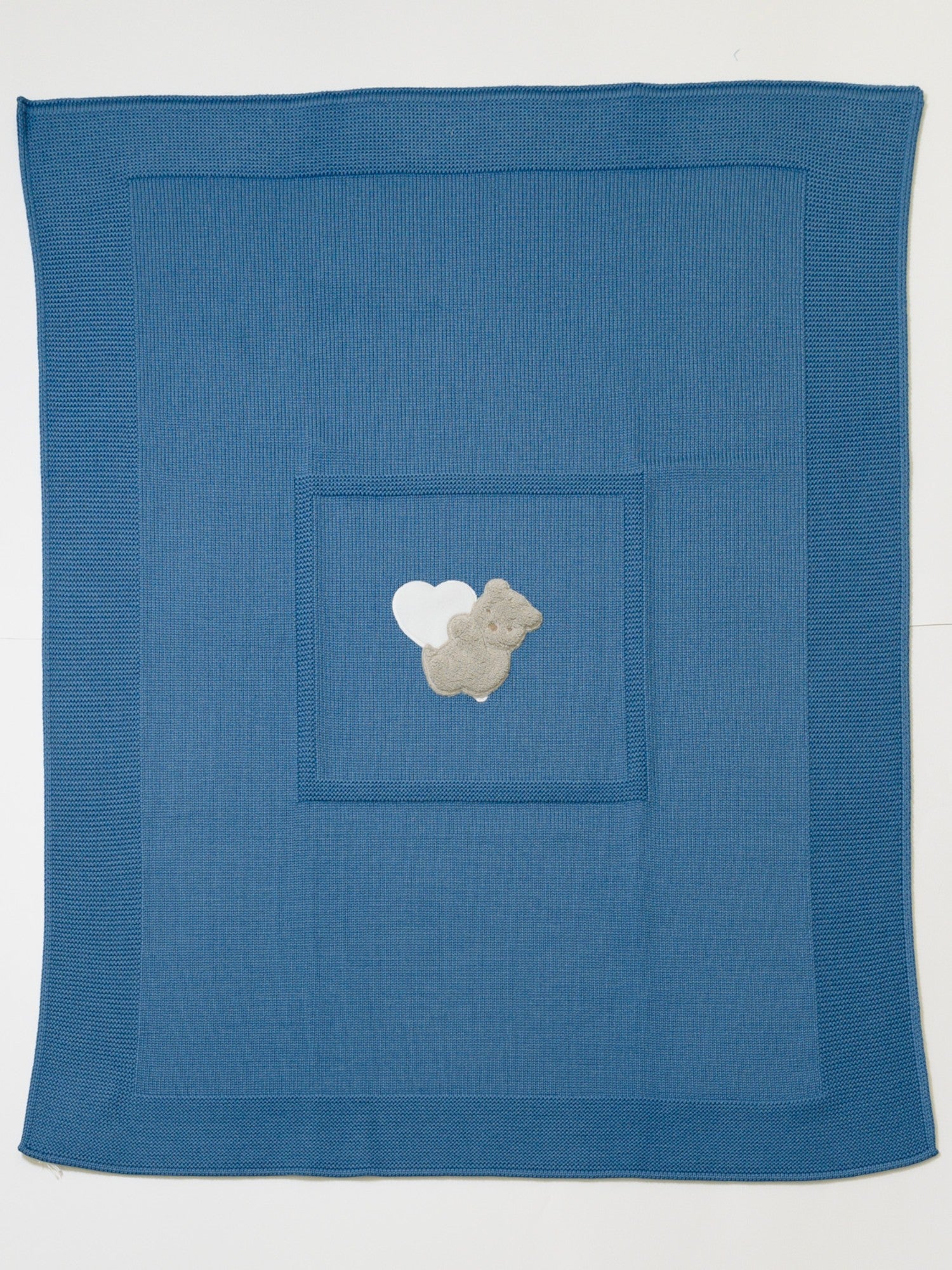 Coperta Teddy Love Neonato BLU TEDDY LOVE 133/I - NANU' BABY