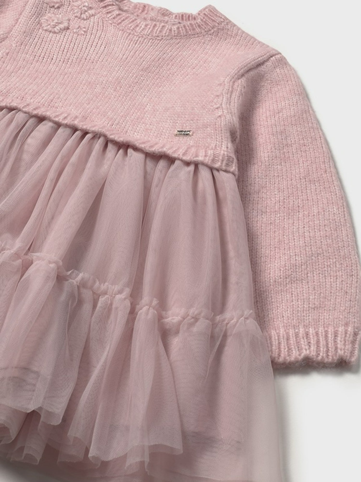 Abito combinato tricot Bimba Rosa 2905/33