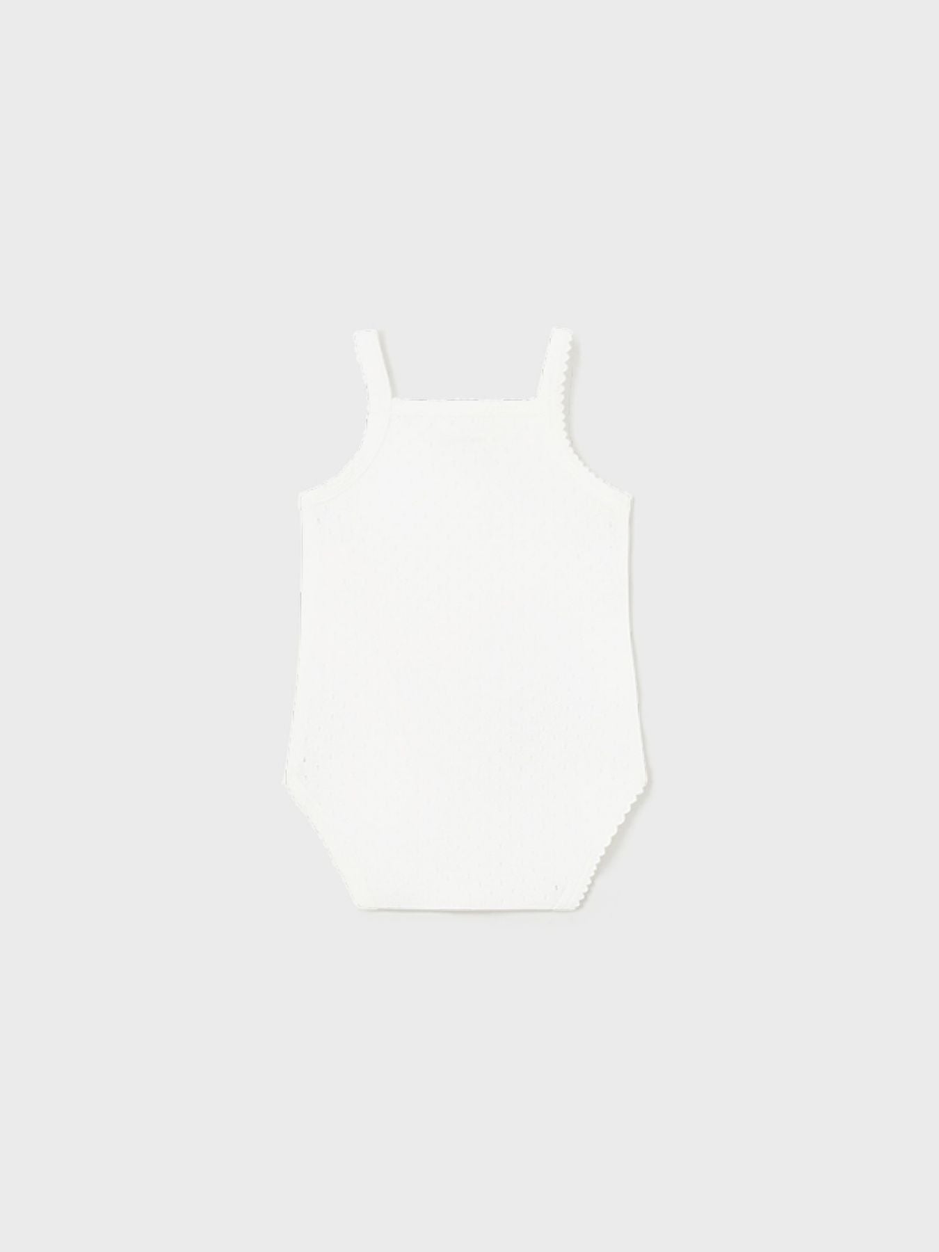 Body m/s traforato Neonata Ecru 1790/E