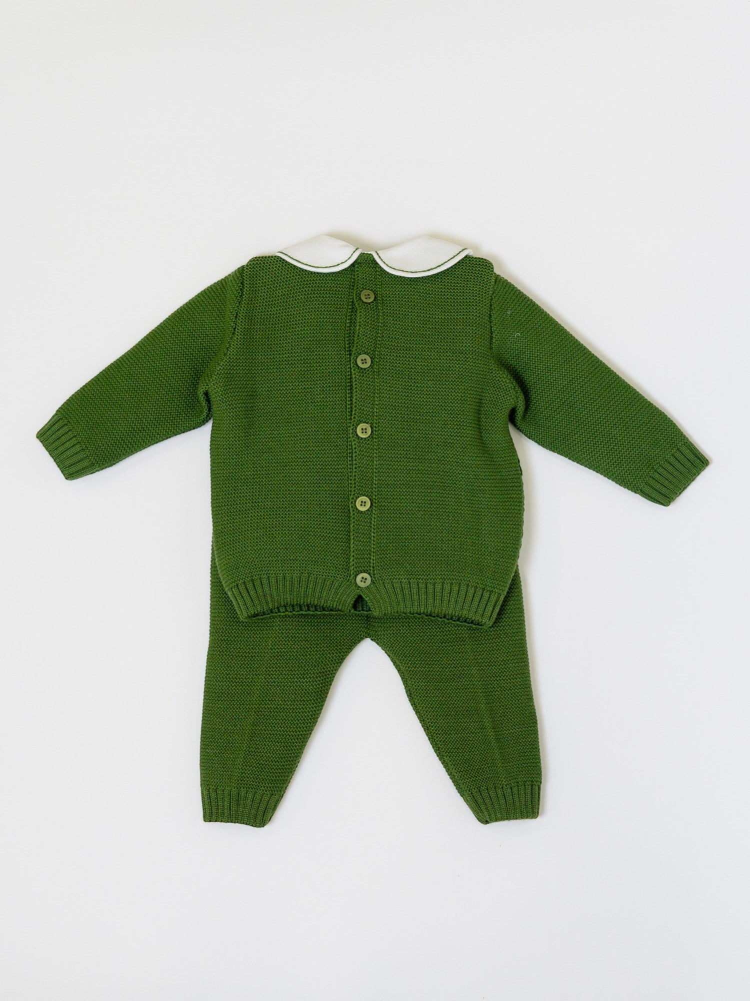 Completo nascita Neonato VERDE IN6250 - NANU' BABY