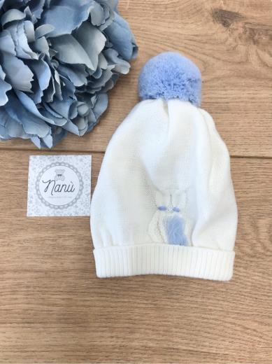 Cuffia In Lana Neonato PANNA IC9971