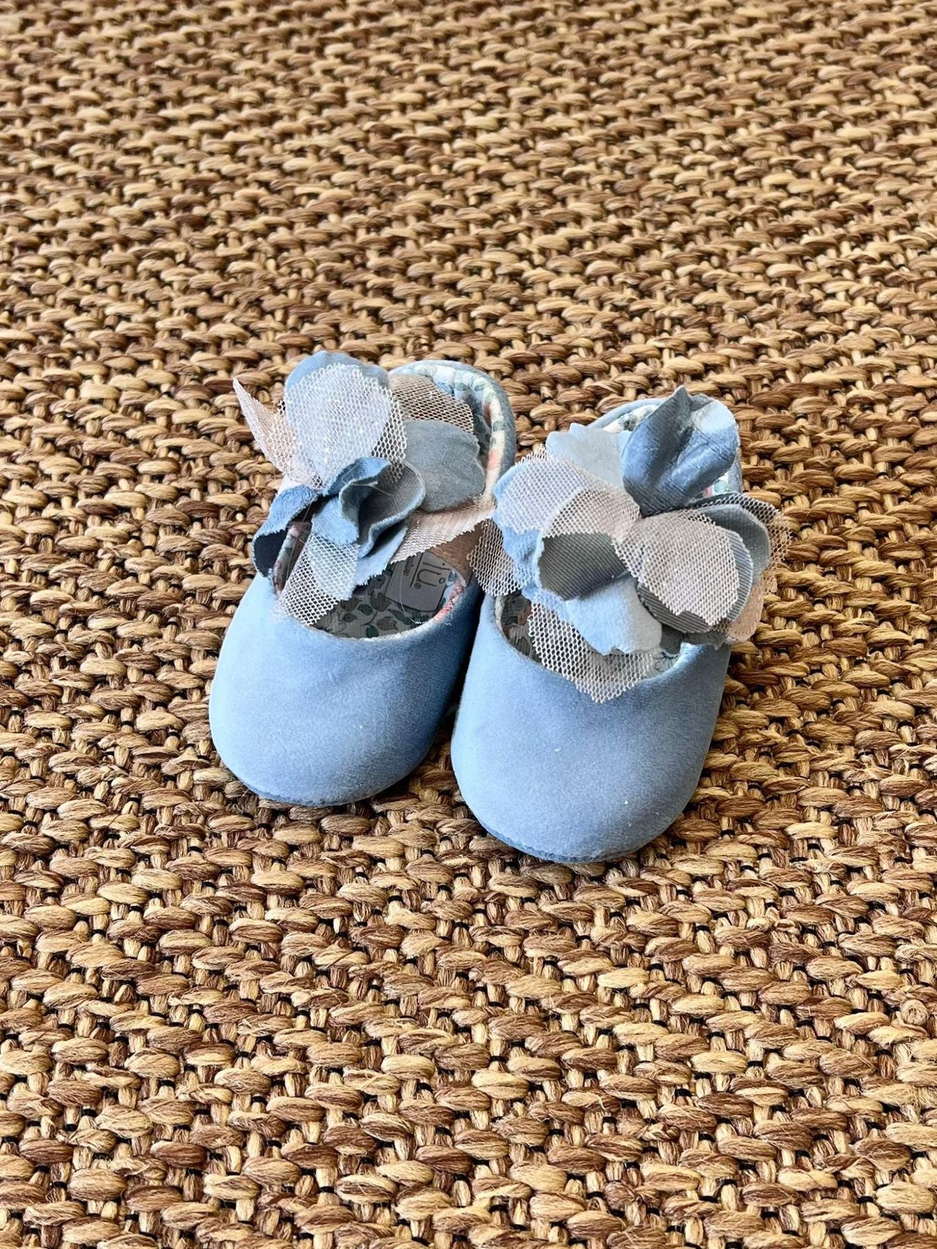 Scarpe Cerimonia Fiore Bimba Cielo IK318SC