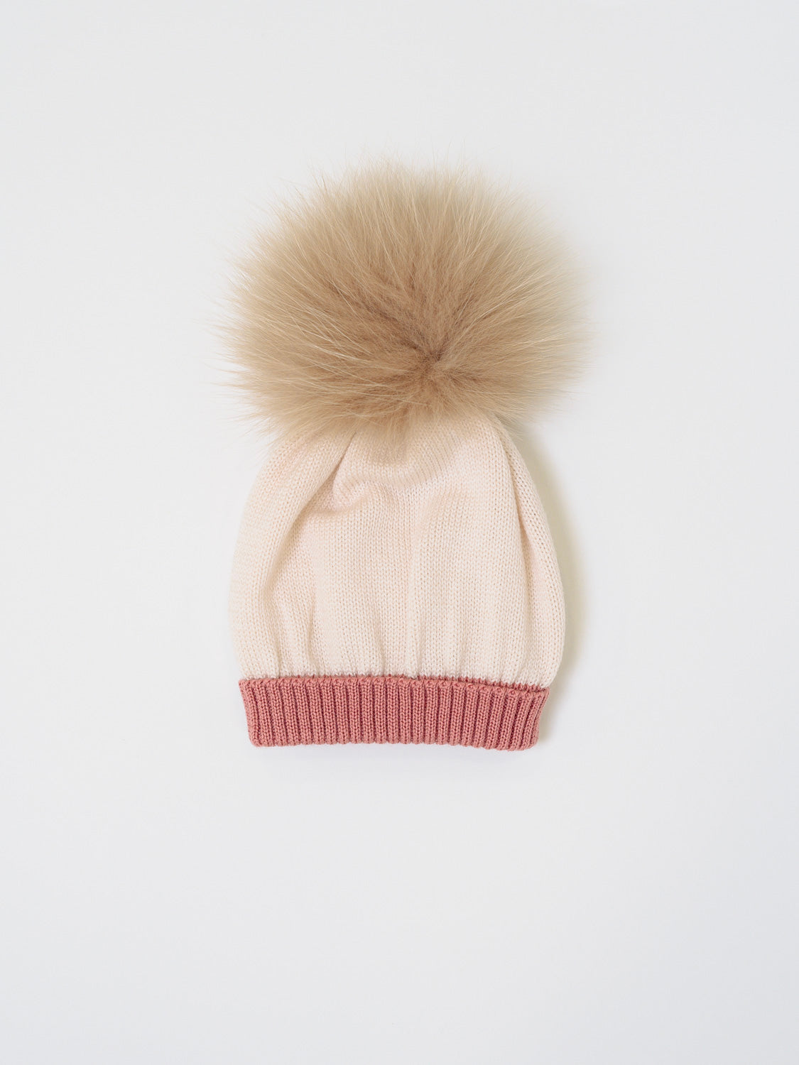 Cuffia Neonata NATURAL IN7171/R - NANU' BABY