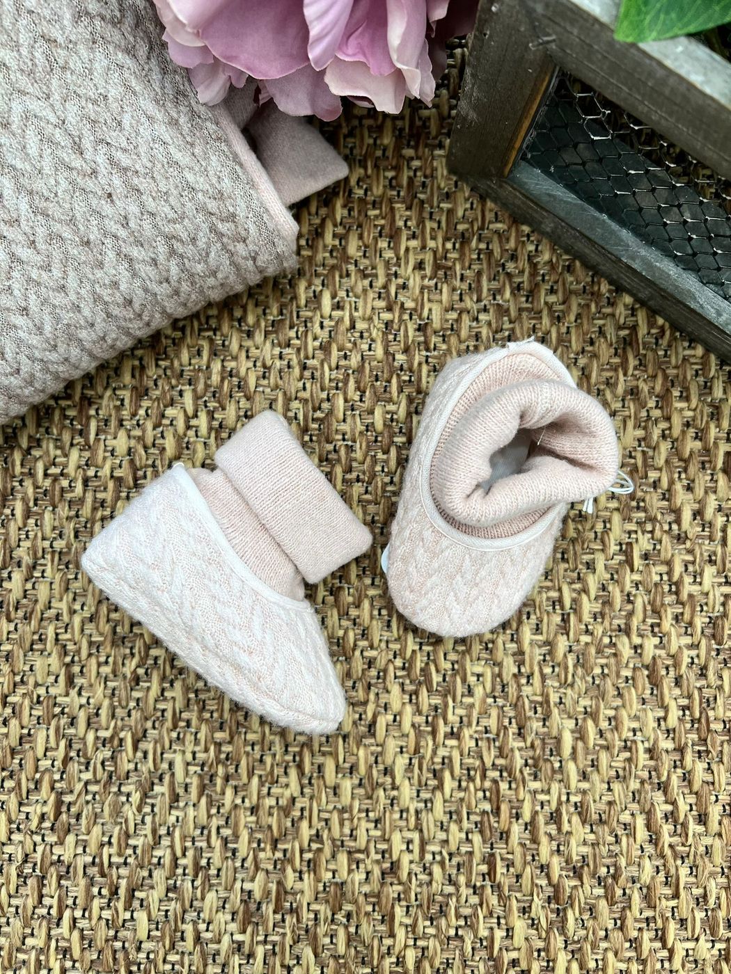 Babbucce Neonata ROSA ANTICO SCL18H