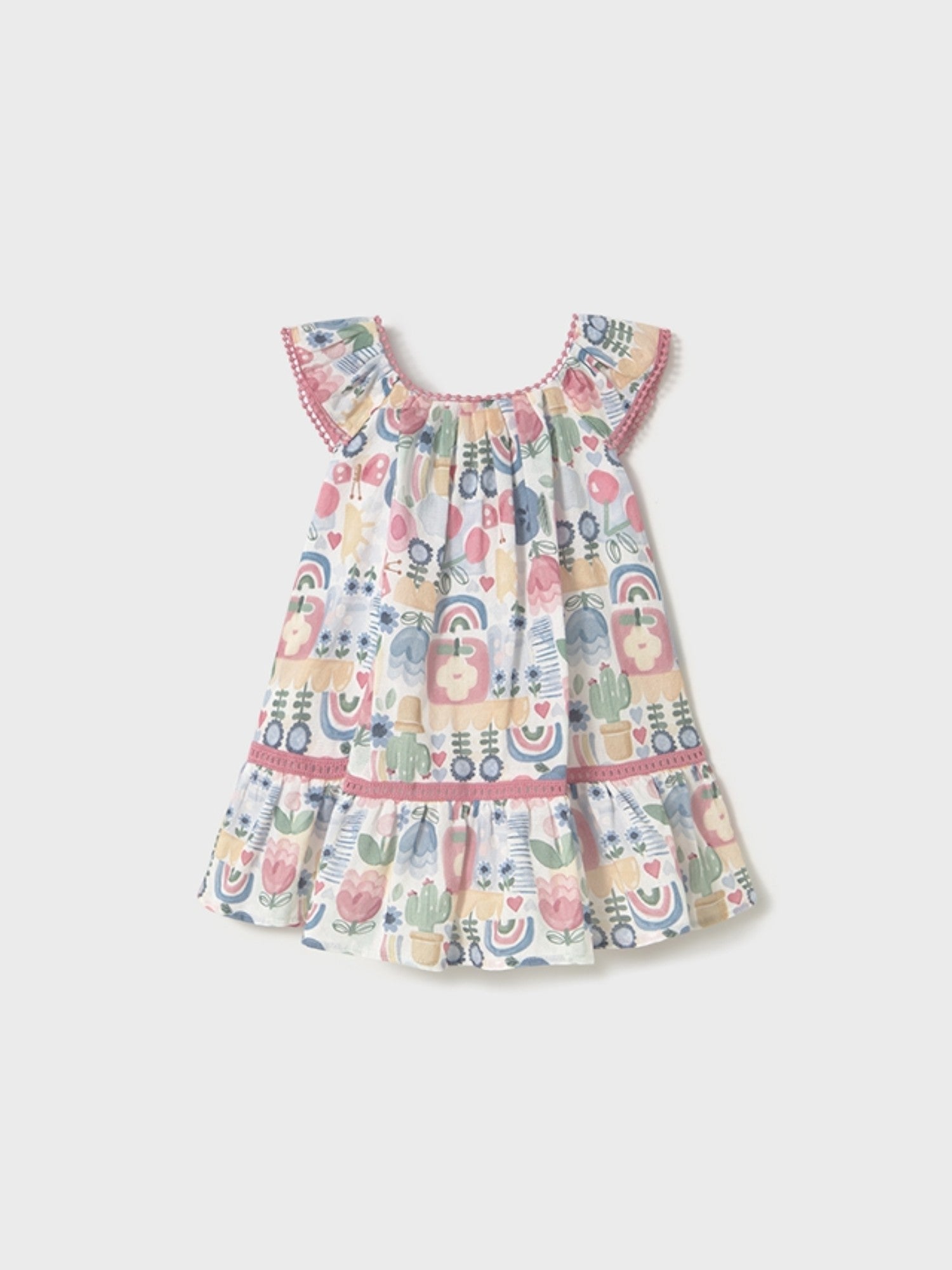 Vestitino bretelline stampato Bimba ROSA 1917/61