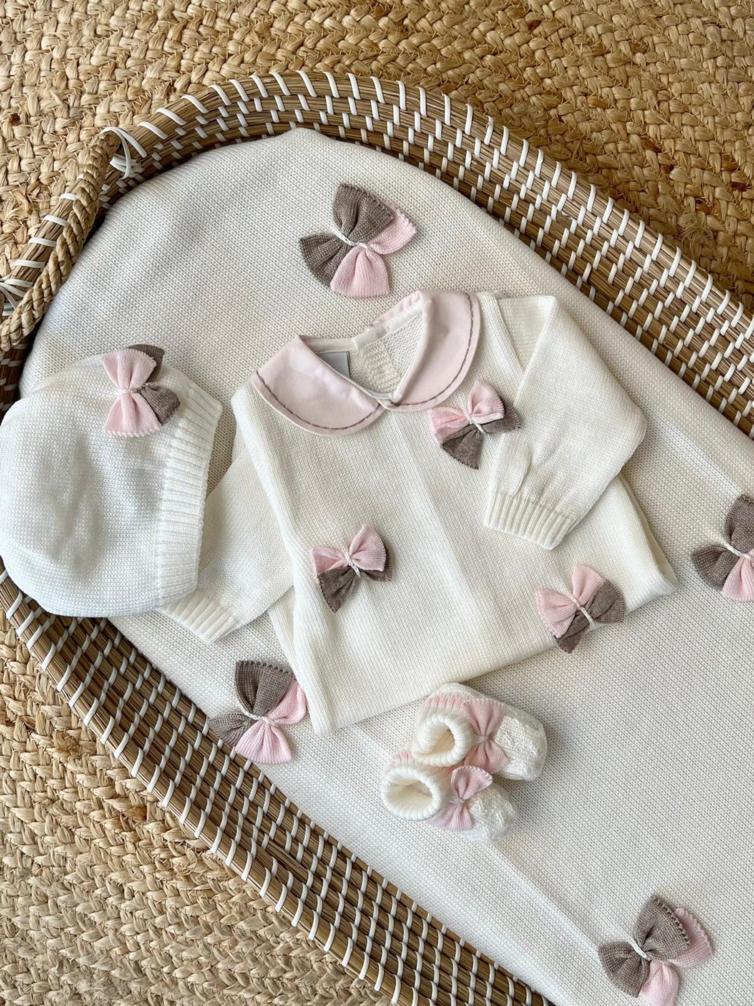 Coordinato nascita Neonata VANIGLIA IN4390 - NANU' BABY