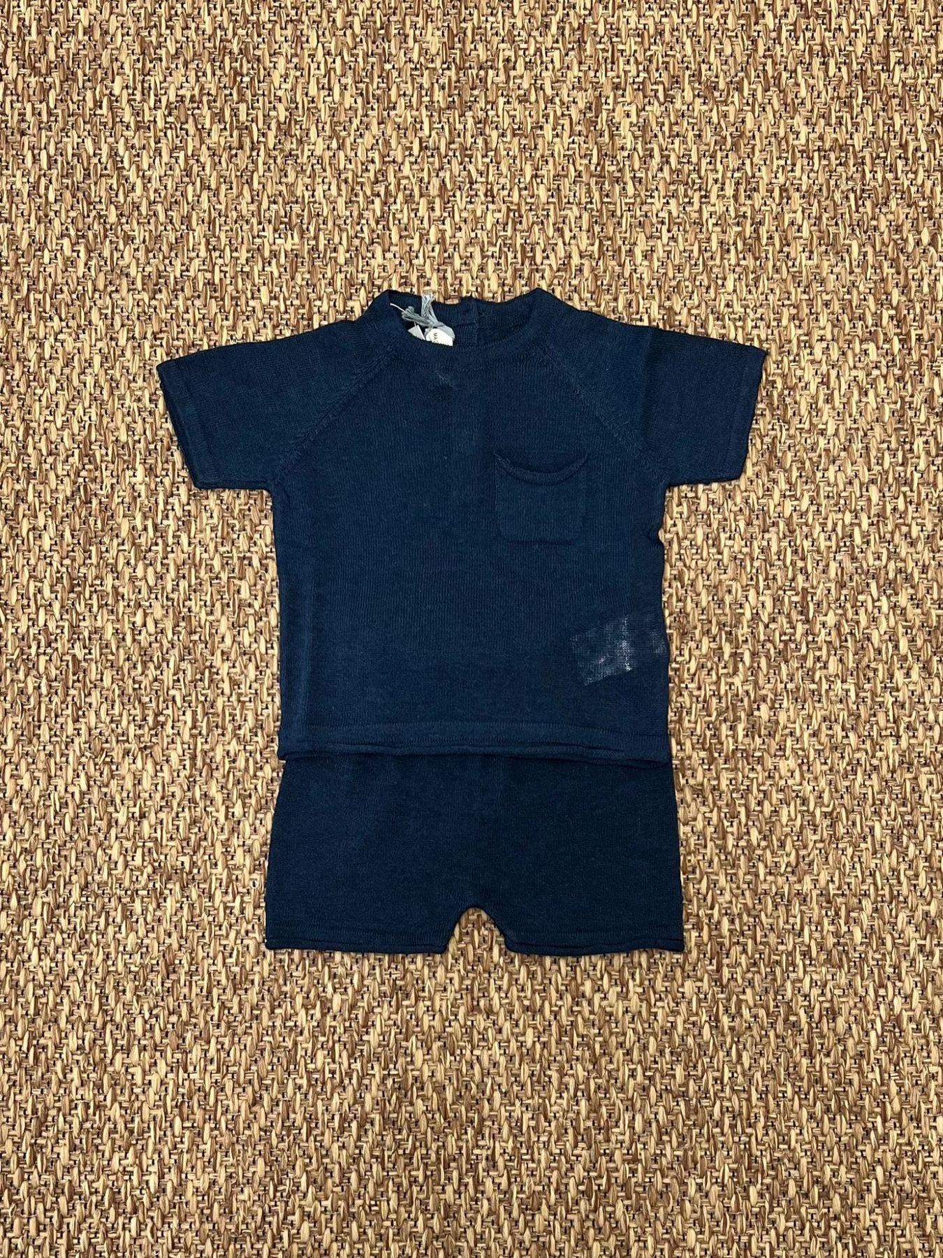 Completo nascita 2 pezzi Bimbo BLU 45170/B - NANU' BABY