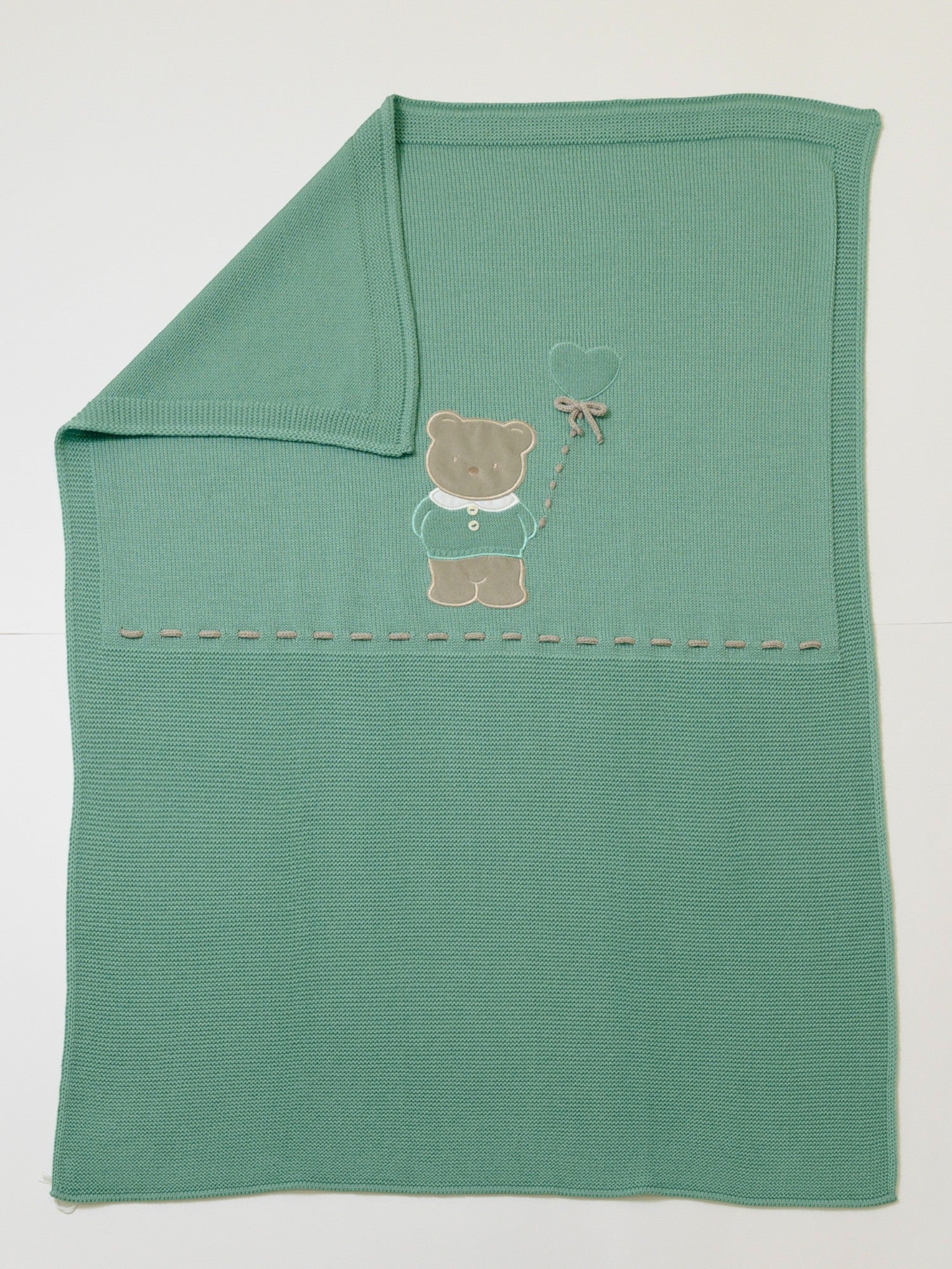 Coperta Teddy Bear Neonato Verde TEDDY BEAR/140-V - NANU' BABY