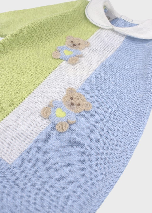 Tutina Teddy Ricamato Cielo EK6010/C