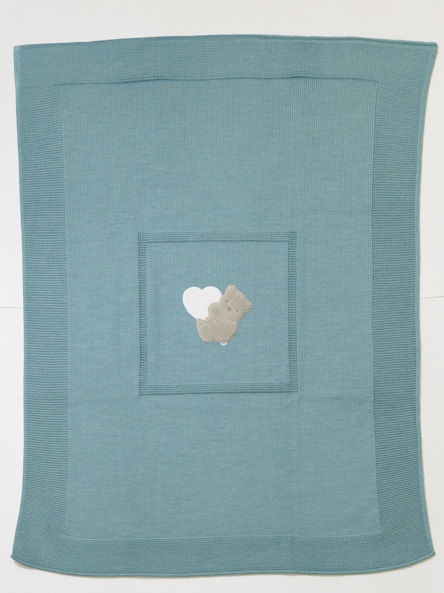 Coperta Teddy Love Neonato VERDE TEDDY LOVE 133 - NANU' BABY