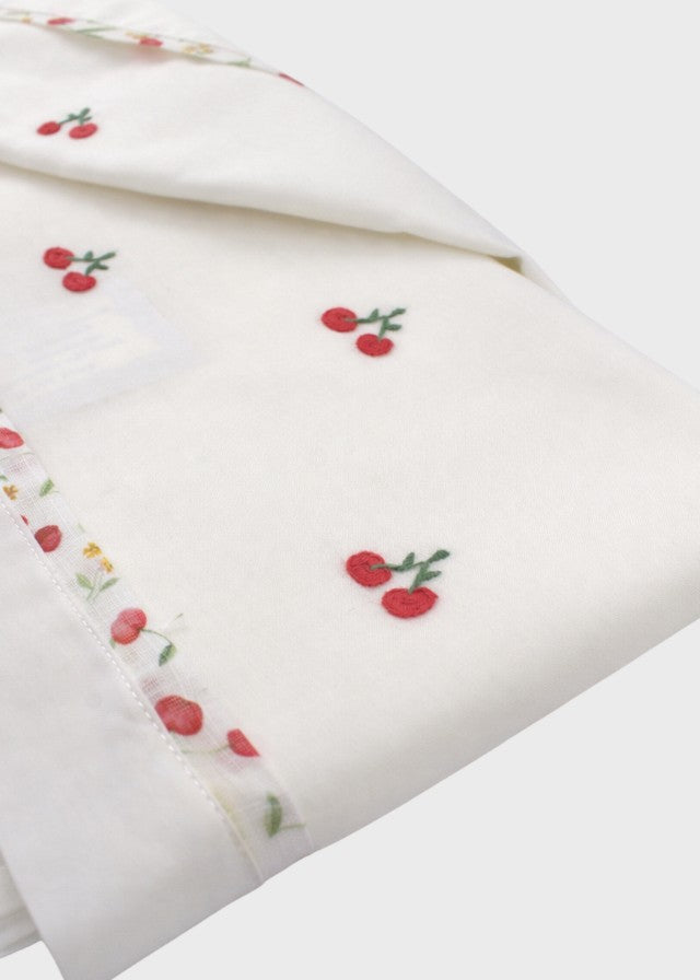 Lenzuolino Ciliegine Cotone Avorio CHERRY/LN