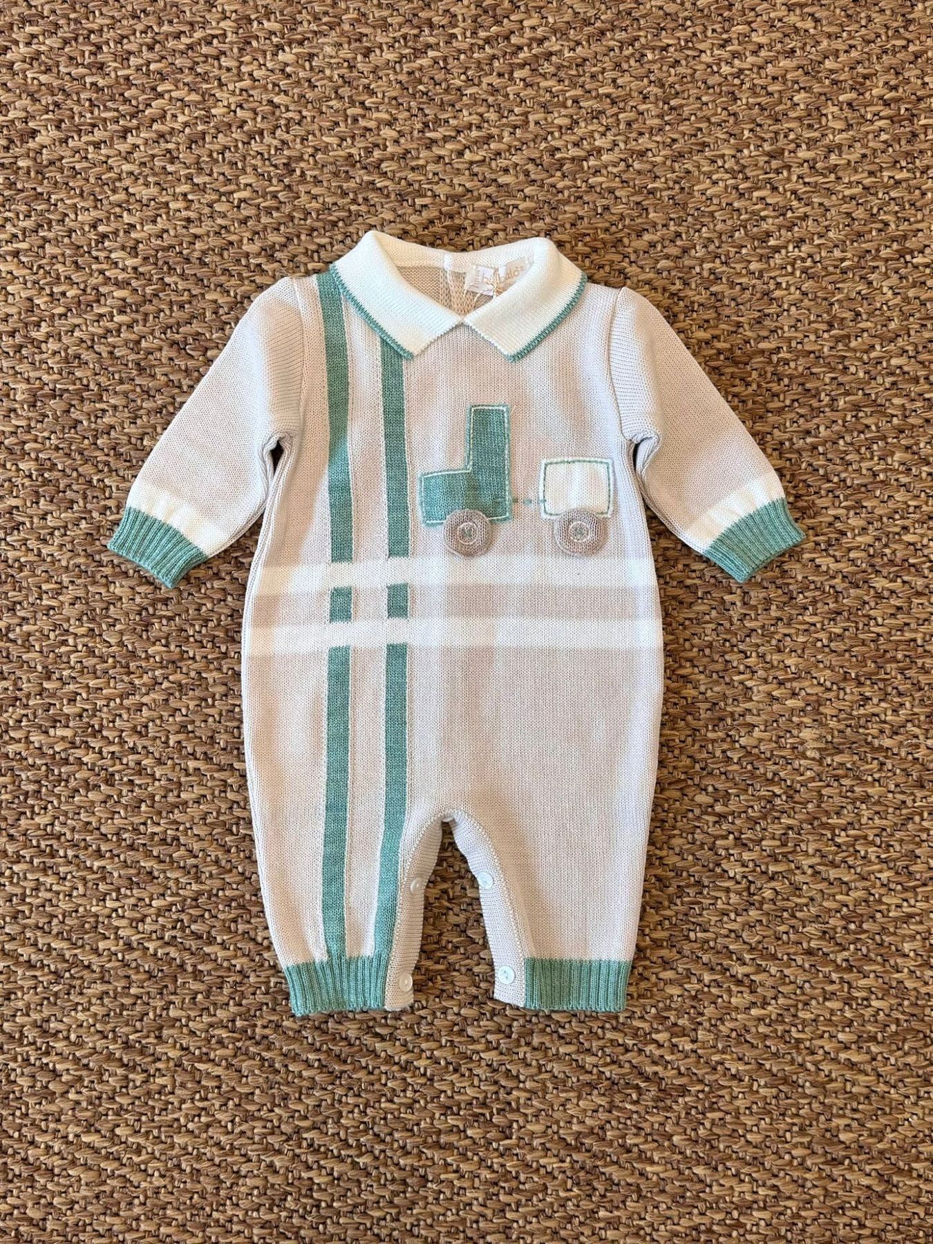 Tutina Piccolo Trenino Neonato VERDE 7388/V
