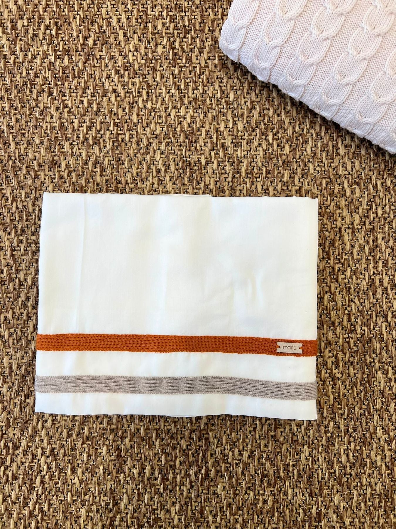 Lenzuolino trecce Neonato Vaniglia IG75LE