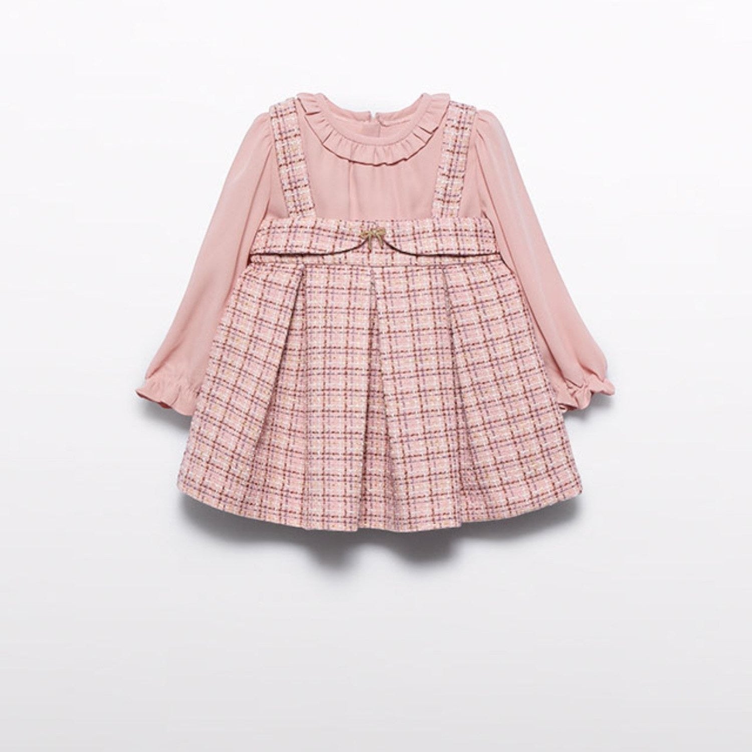 Abito pichi tweed Bimba Rosa 5504/8 -  NANU' BABY