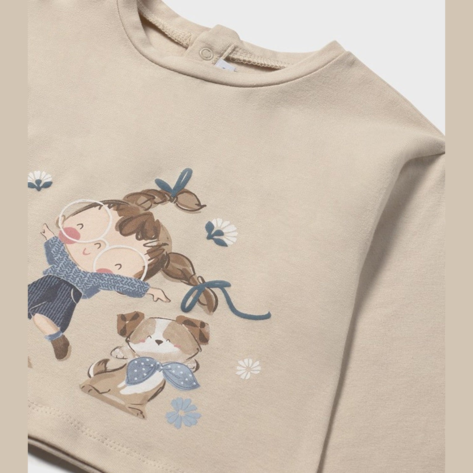 Maglietta m/l Bimba Avorio 2082/91 -  NANU' BABY