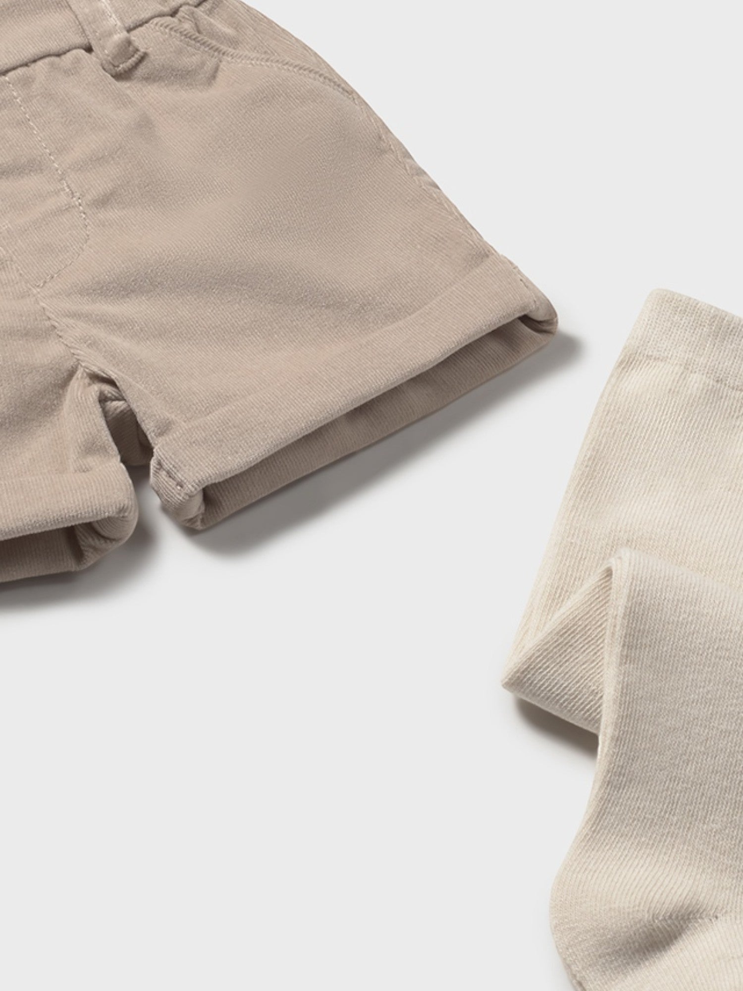 Completo Bimbo Beige Pantaloni Corti Mayoral 2259/30 - NANÙ BABY - NANU' BABY