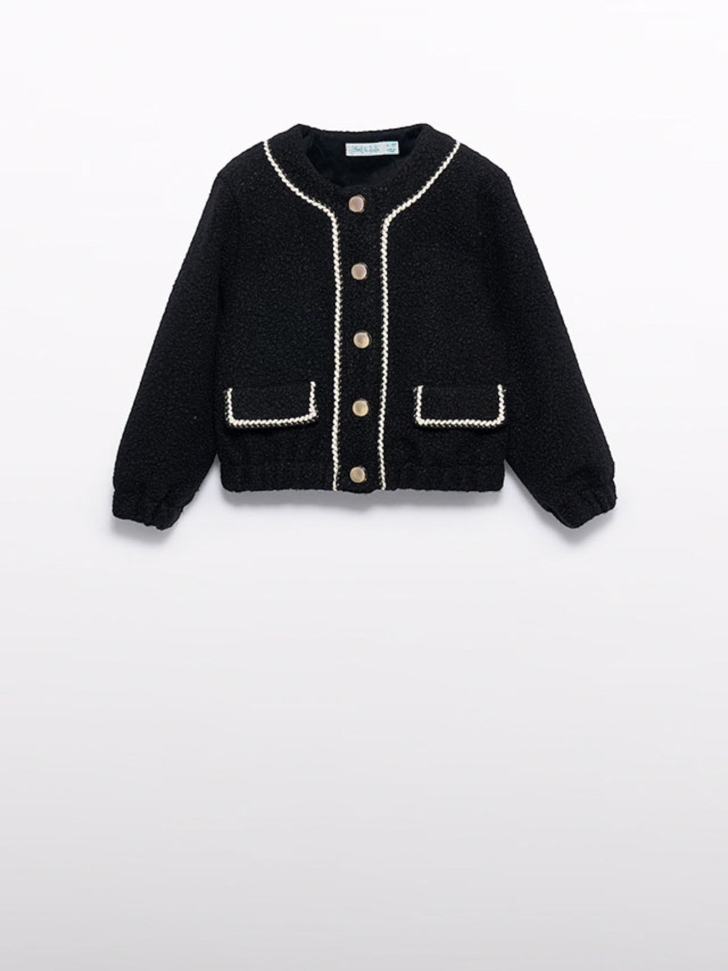 Giacca pellicciotto Bimba Nero 5843/8 - NANU' BABY