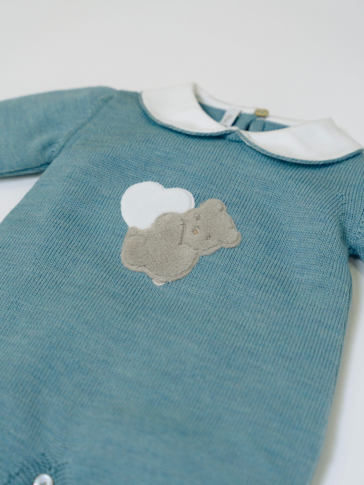 Tutina Teddy Love Neonato VERDE TEDDY LOVE 334 - NANU' BABY