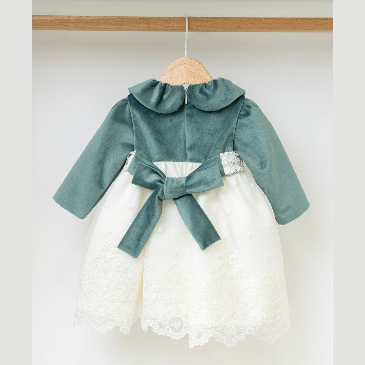 Abito cerimonia Bimba VERDE IM312 -  NANU' BABY