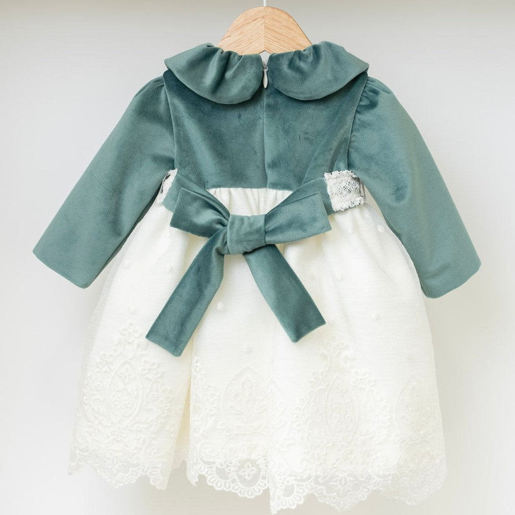 Abito cerimonia Bimba VERDE IM312 - NANU' BABY