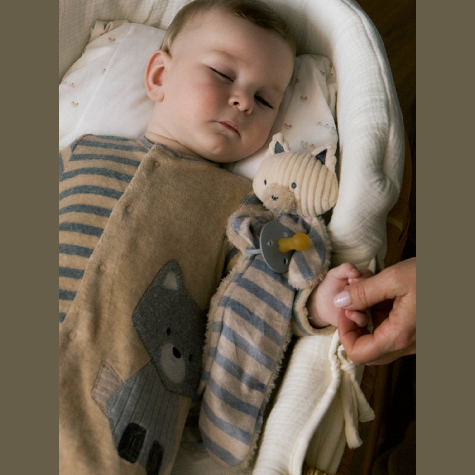 Porta ciuccio Neonato Beige 9963/77 -  NANU' BABY