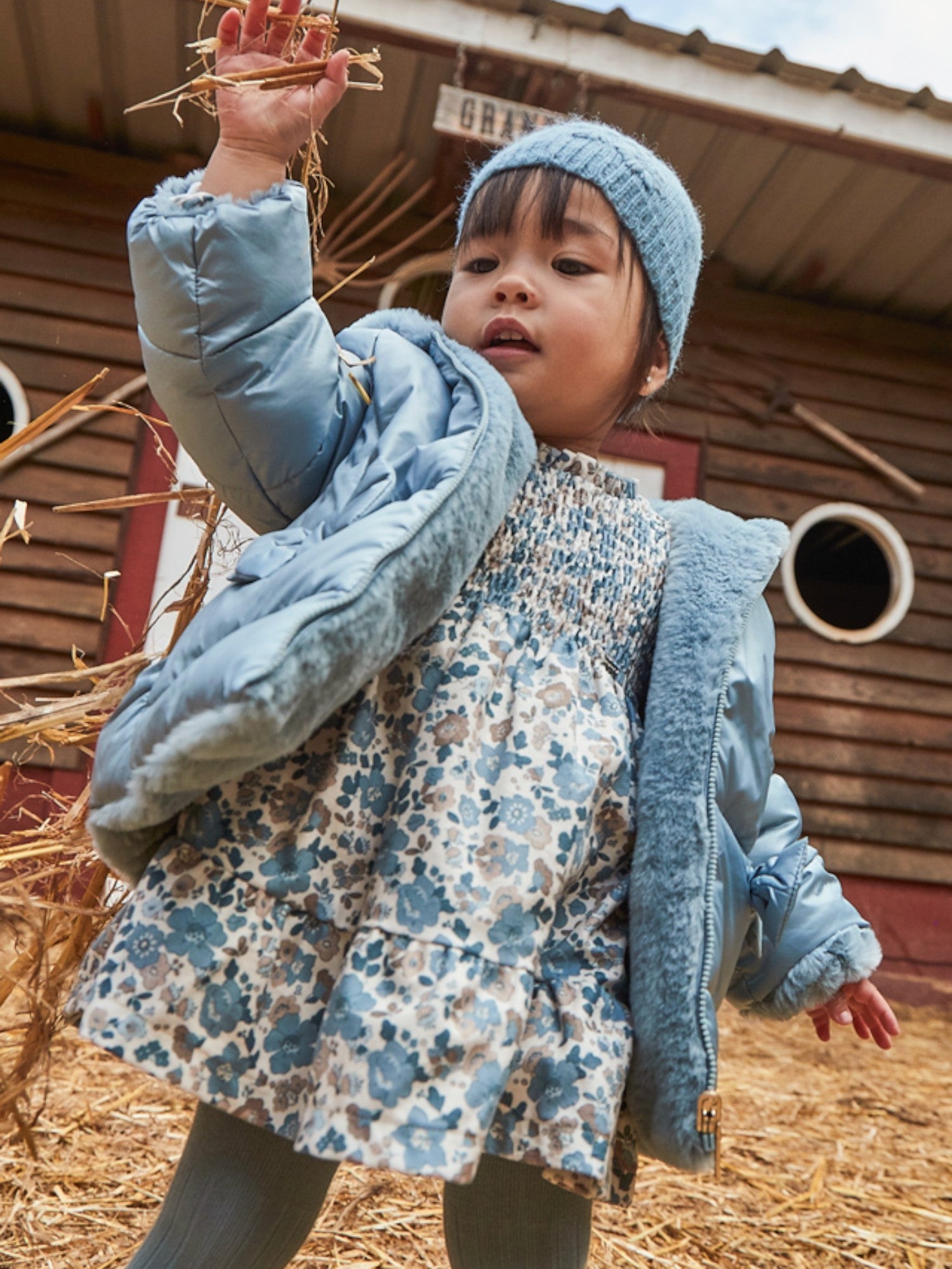 Abito stampato Bimba CIELO 2909/26