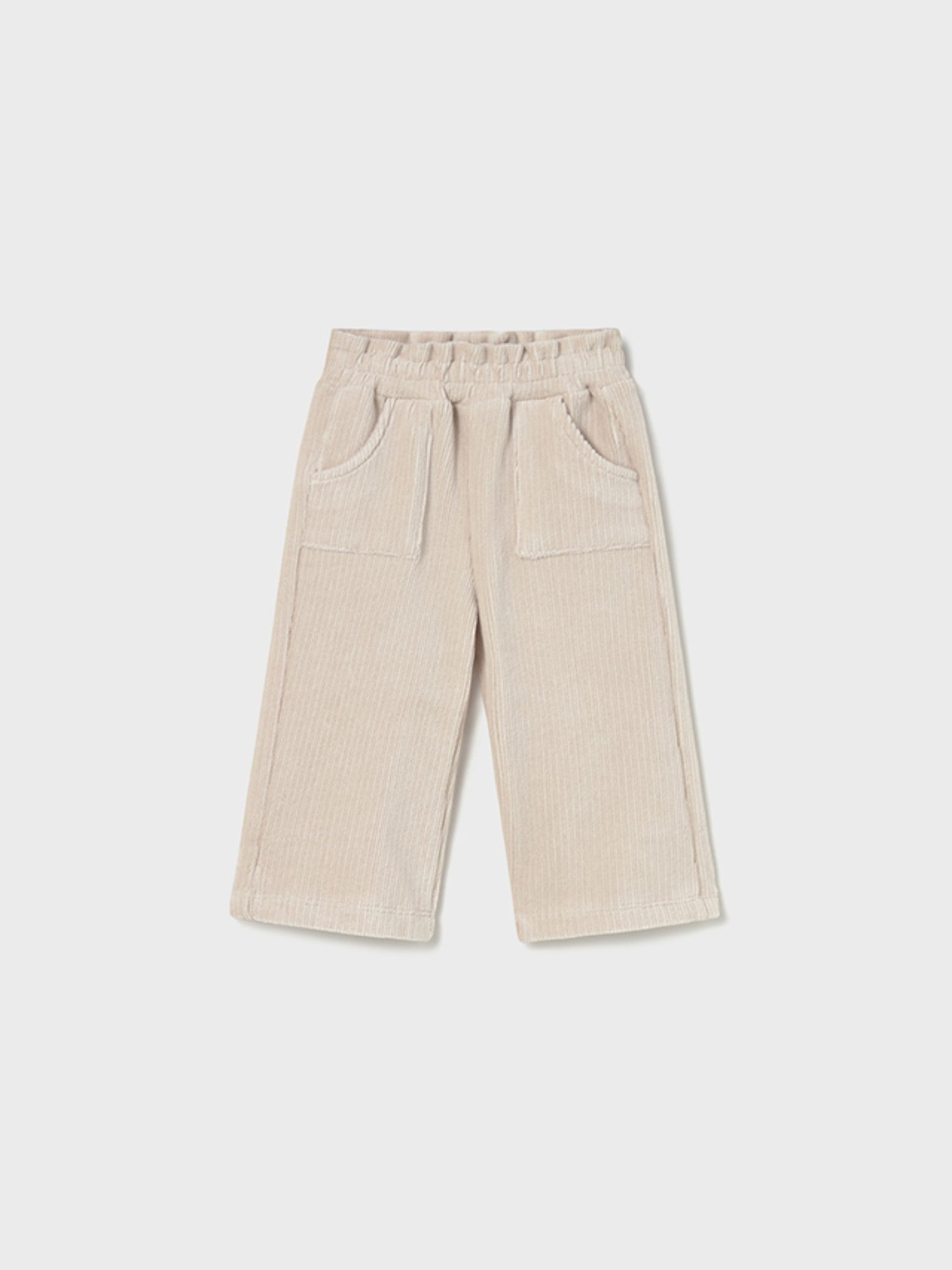 Pantalone lungo punto panno Bimba Avorio 2590/96