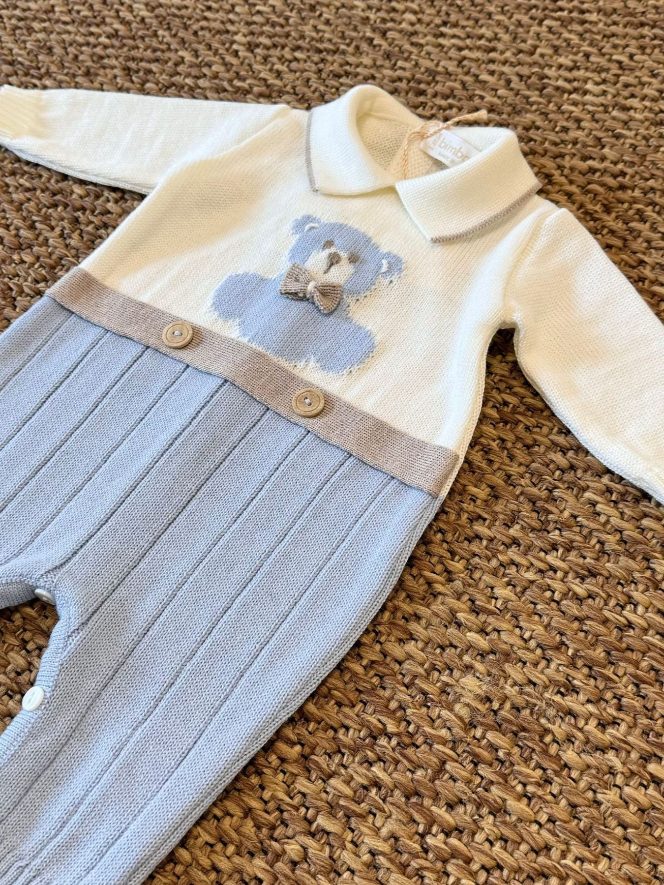Tutina Piccolo Orsetto Neonato CIELO 7382/C