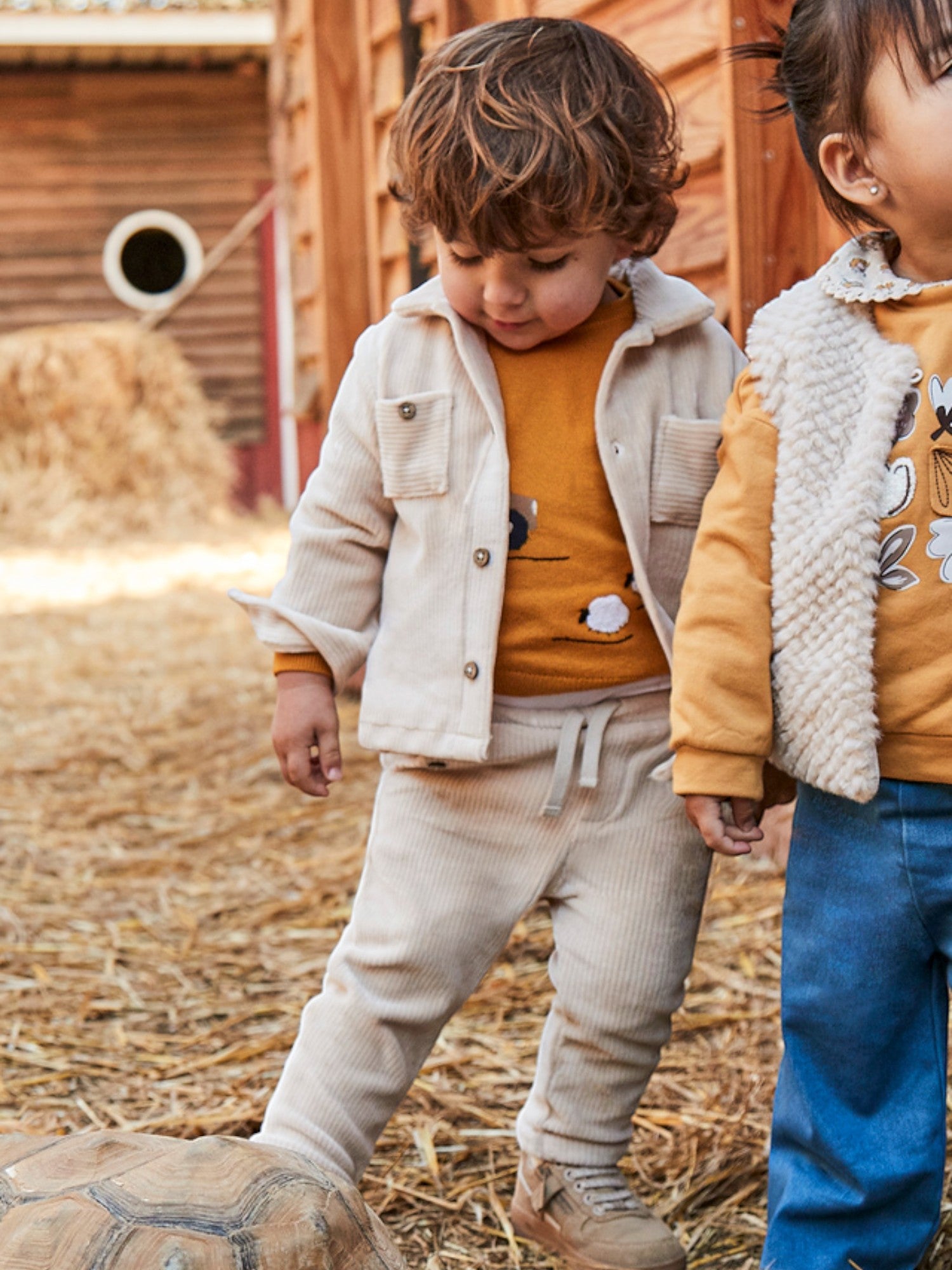 Pantalone punto panno Bimbo Beige 2510/11