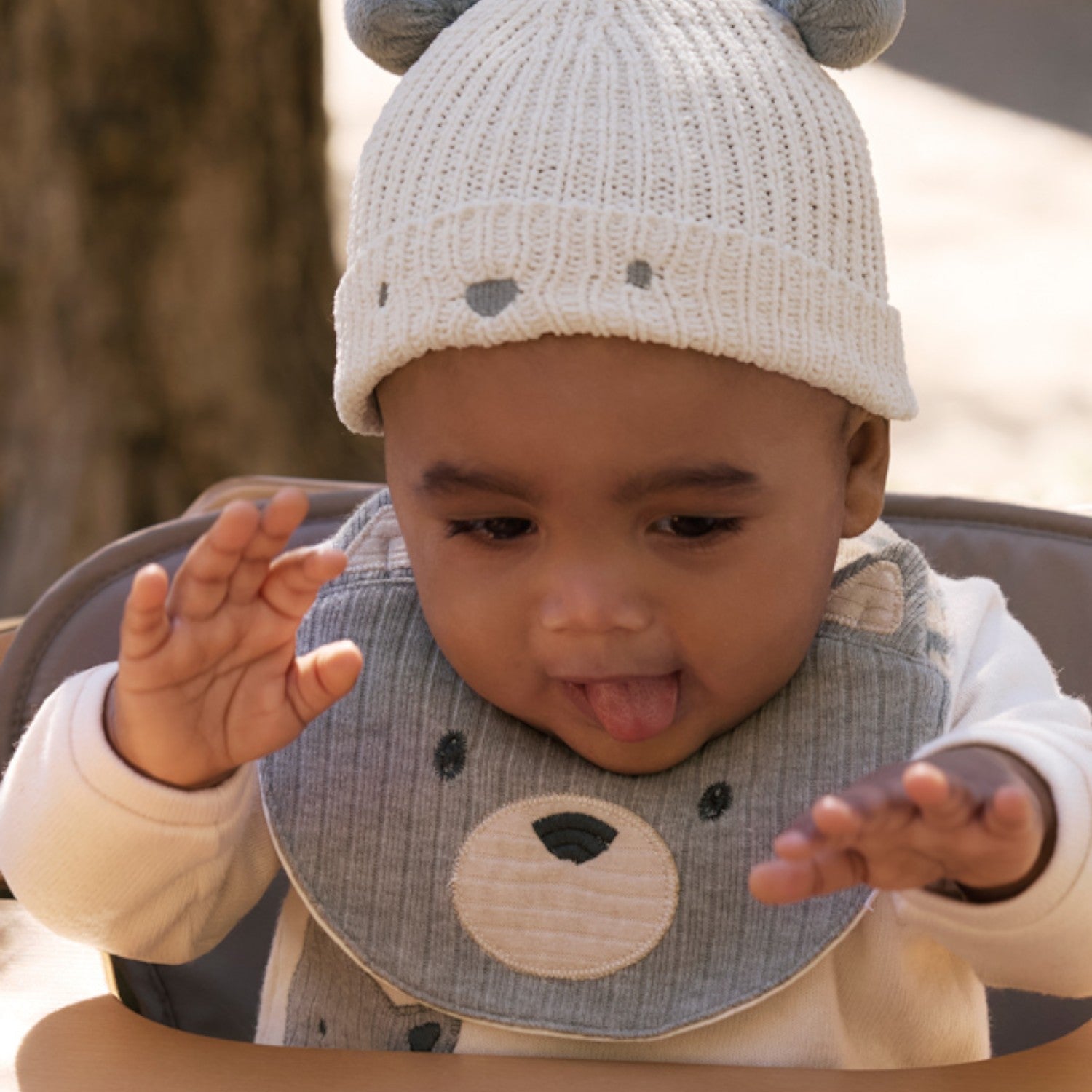 Set cappello e calzini Neonato Beige 9933/80