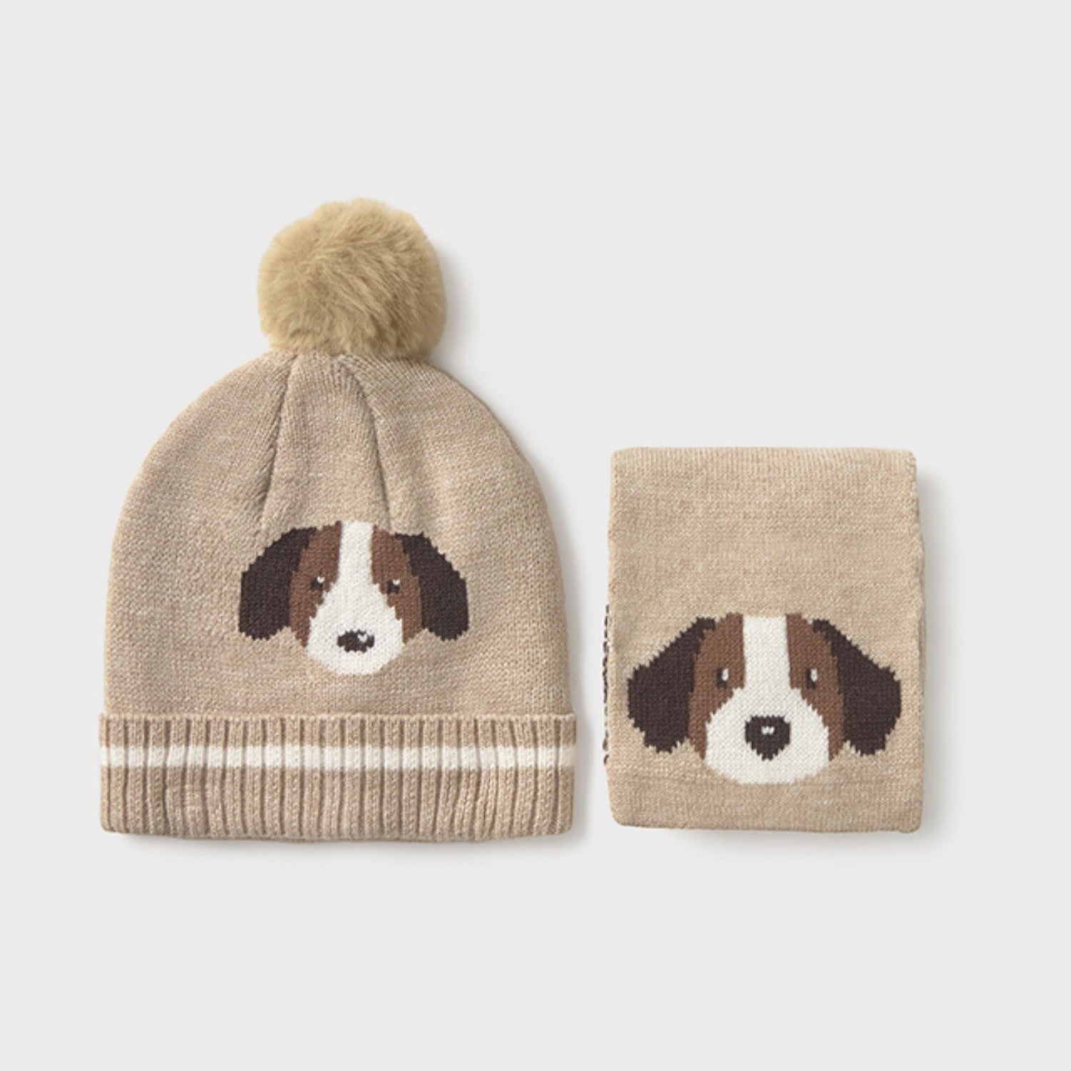 Comp.cappello e sciarpa  Beige 10018/62 -  NANU' BABY