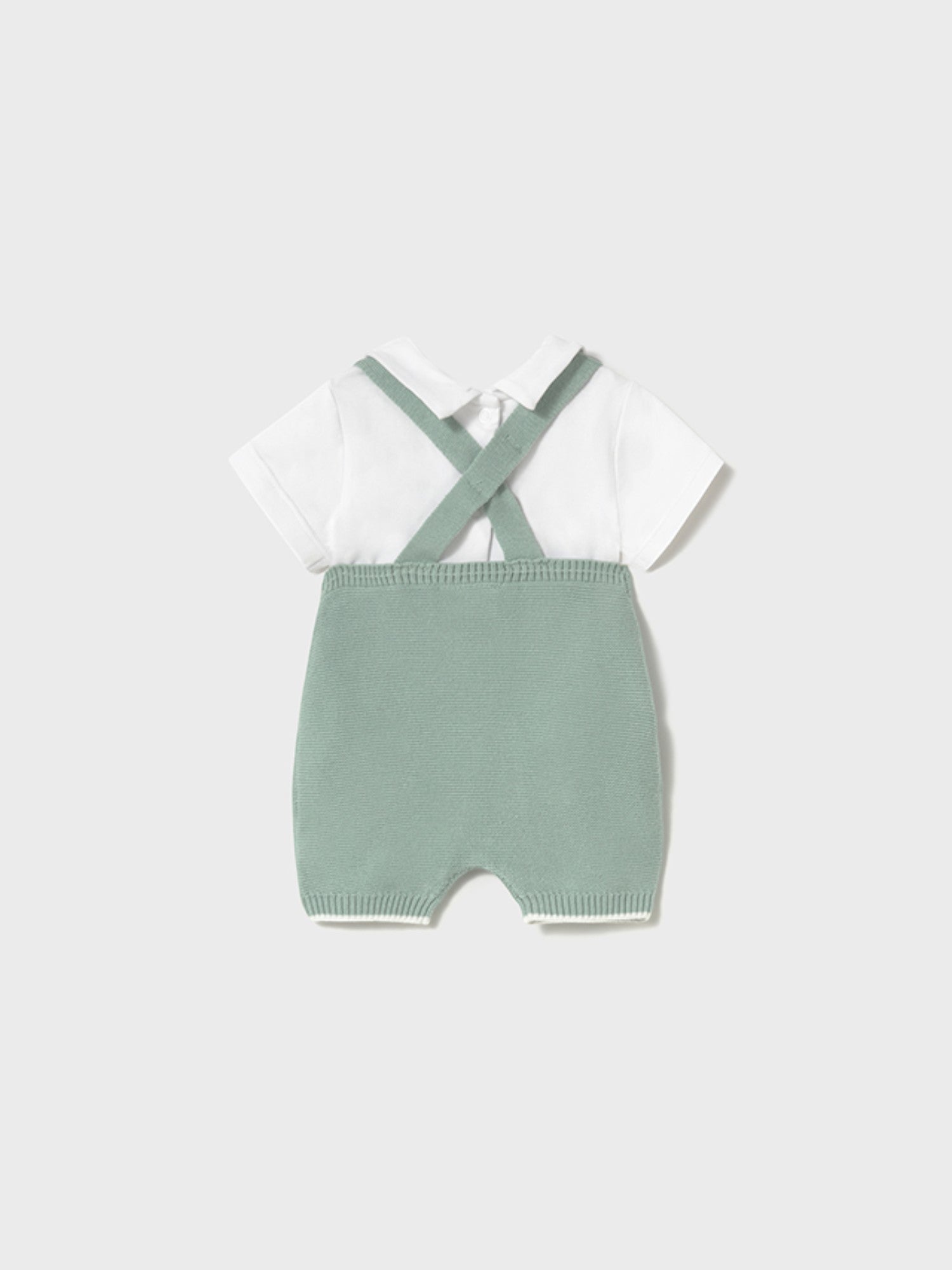 Completo salopette tricot Bimbo VERDE 1607 /V