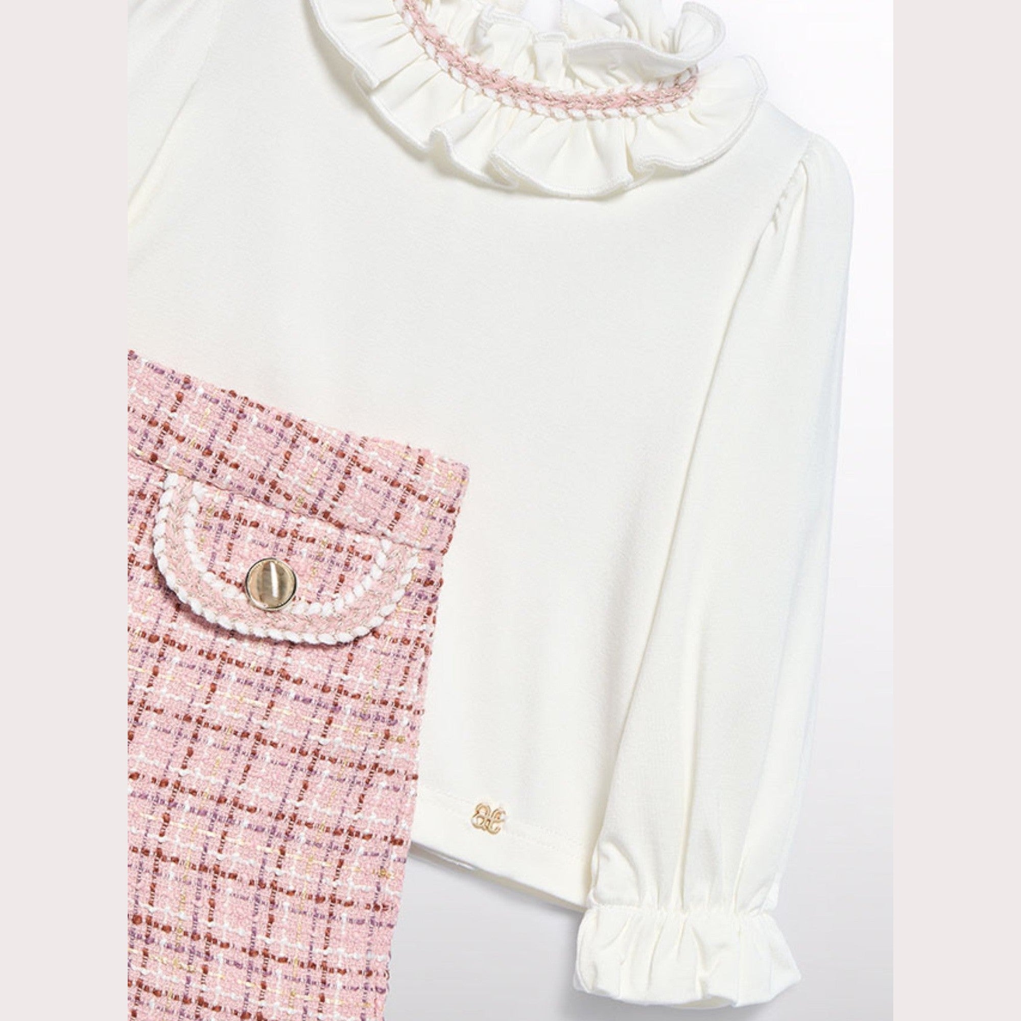 Compl. bermuda tweed Bimba Rosa 5710/8 -  NANU' BABY