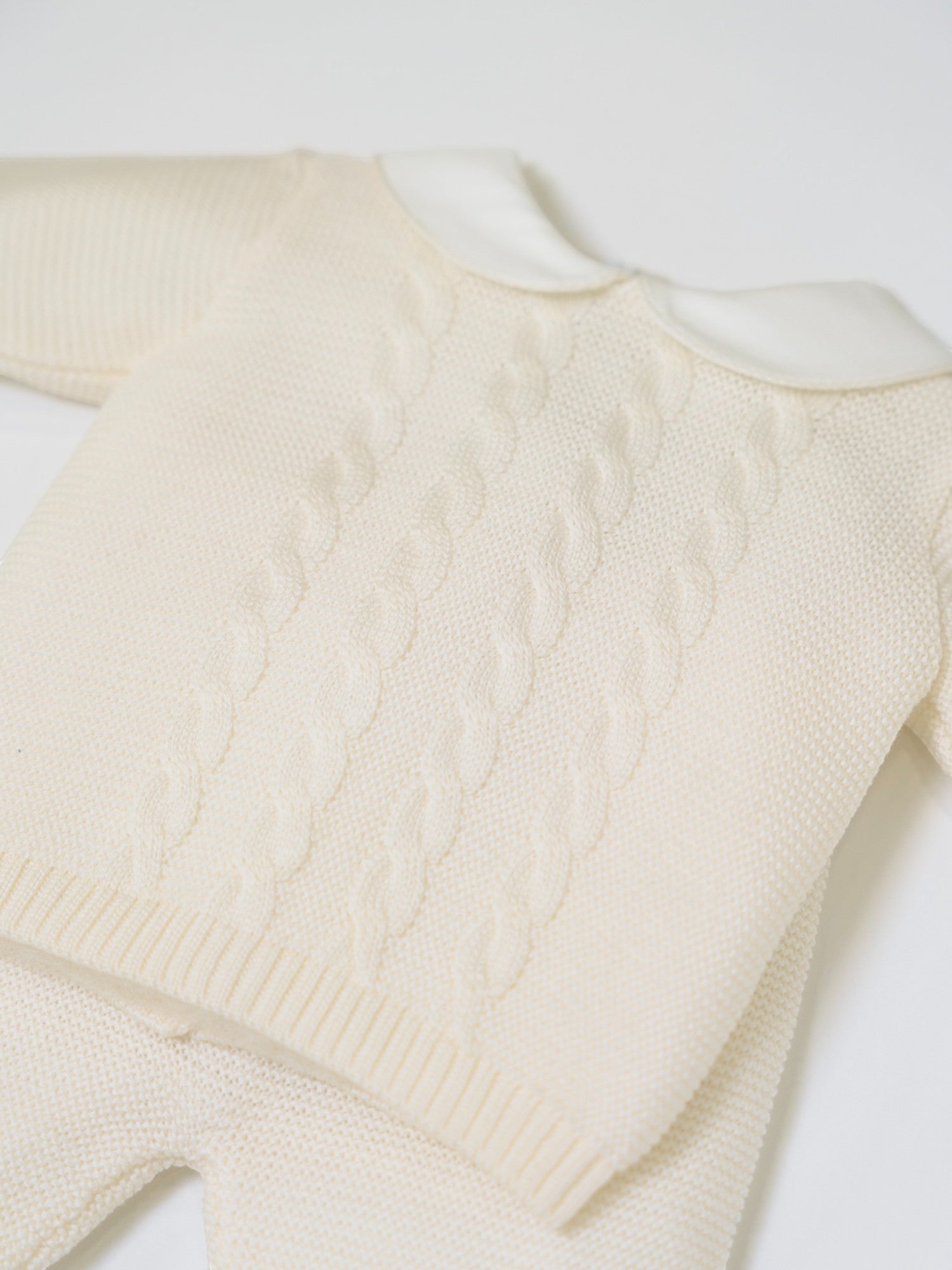 Completo nascita Braiding Neonato PANNA BRAIDING 516/P - NANU' BABY
