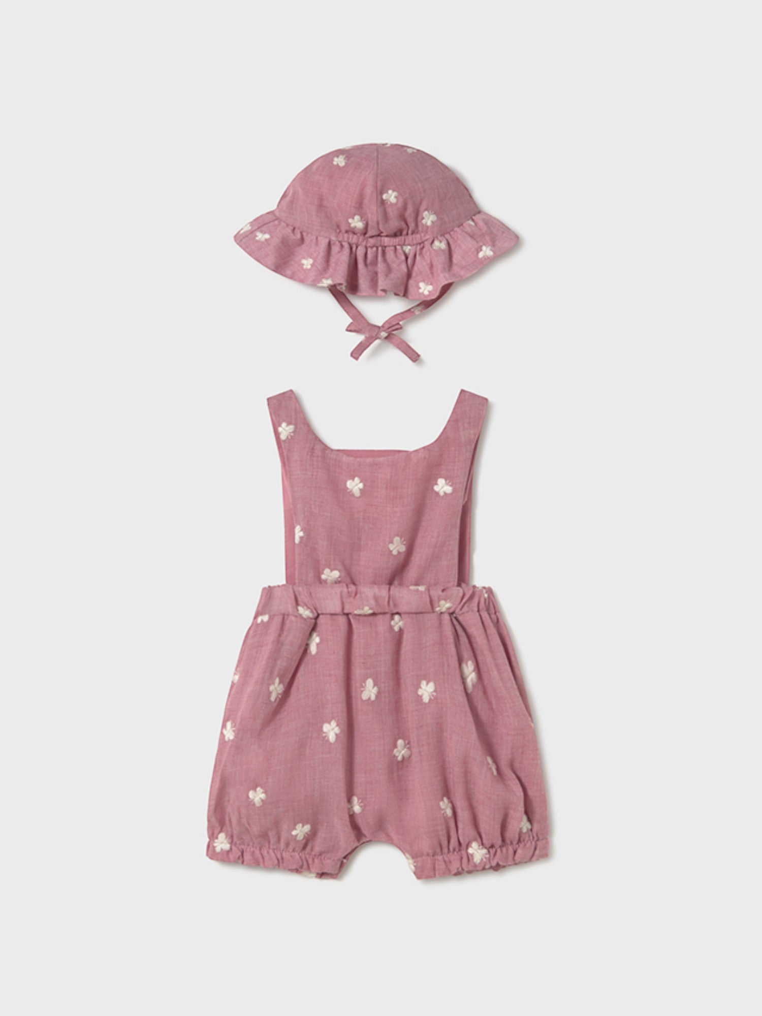 Salopette e cappello Bimba ROSA 1665 /R