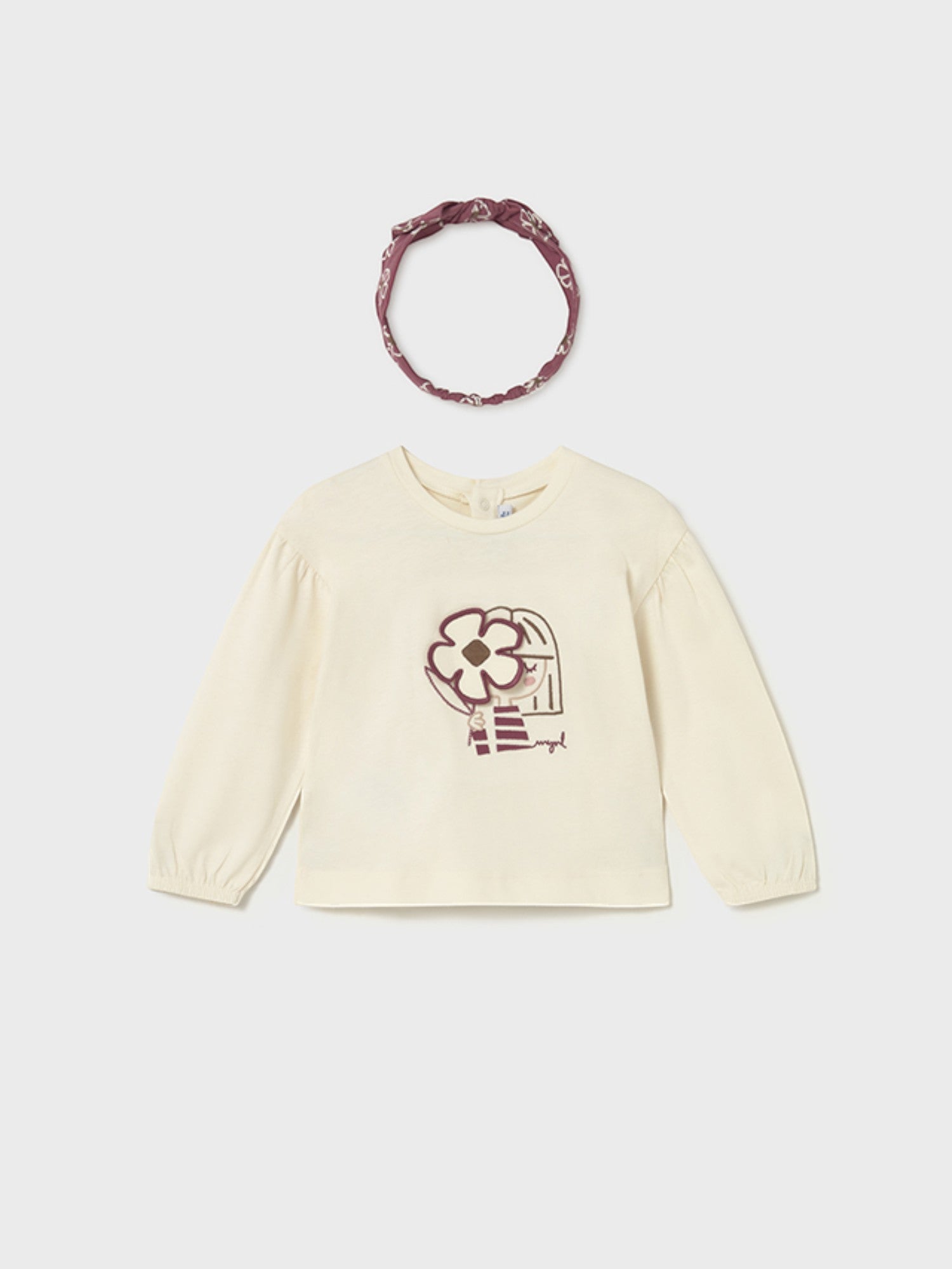 Maglietta cerchietto Bimba PANNA 2078/27 - NANU' BABY