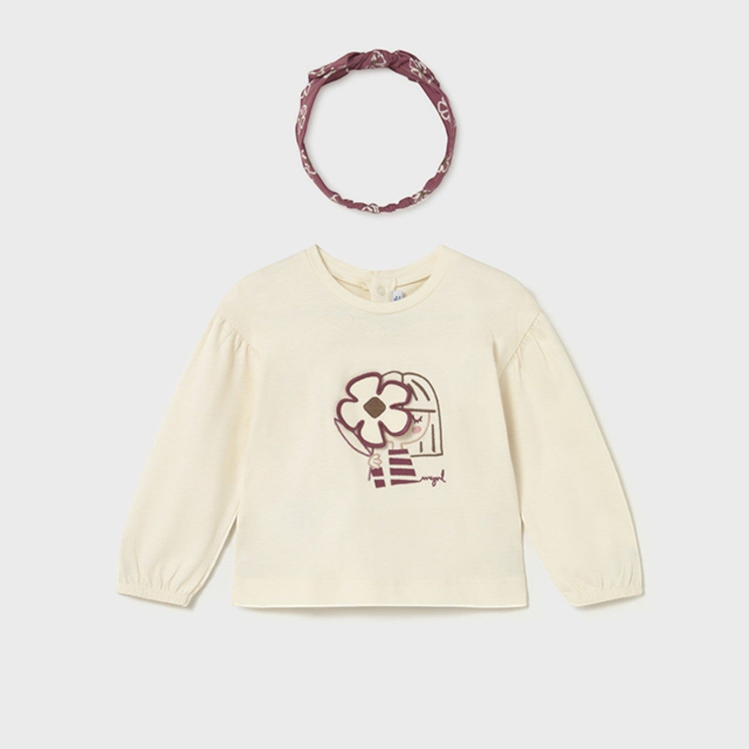 Maglietta cerchietto Bimba PANNA 2078/27 -  NANU' BABY