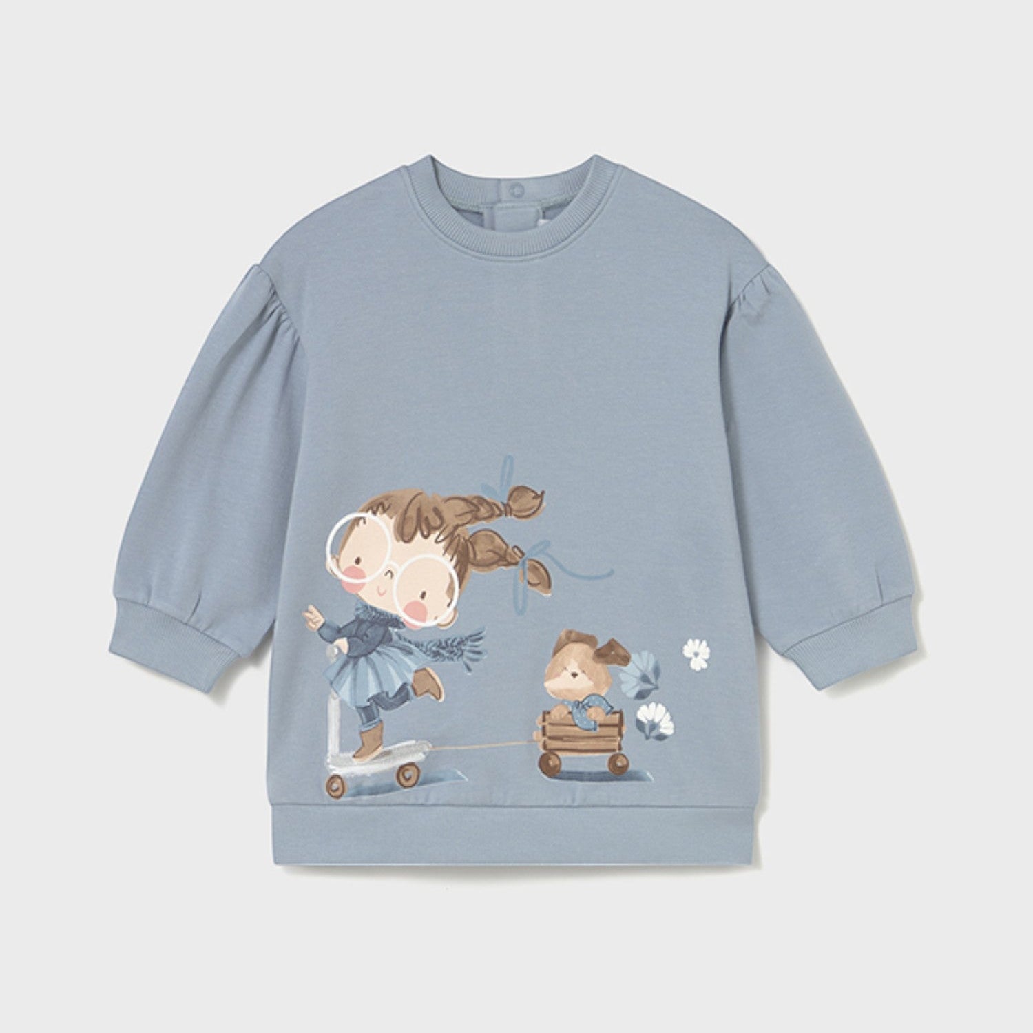 Abito felpa grafica Bimba CIELO 2921/56