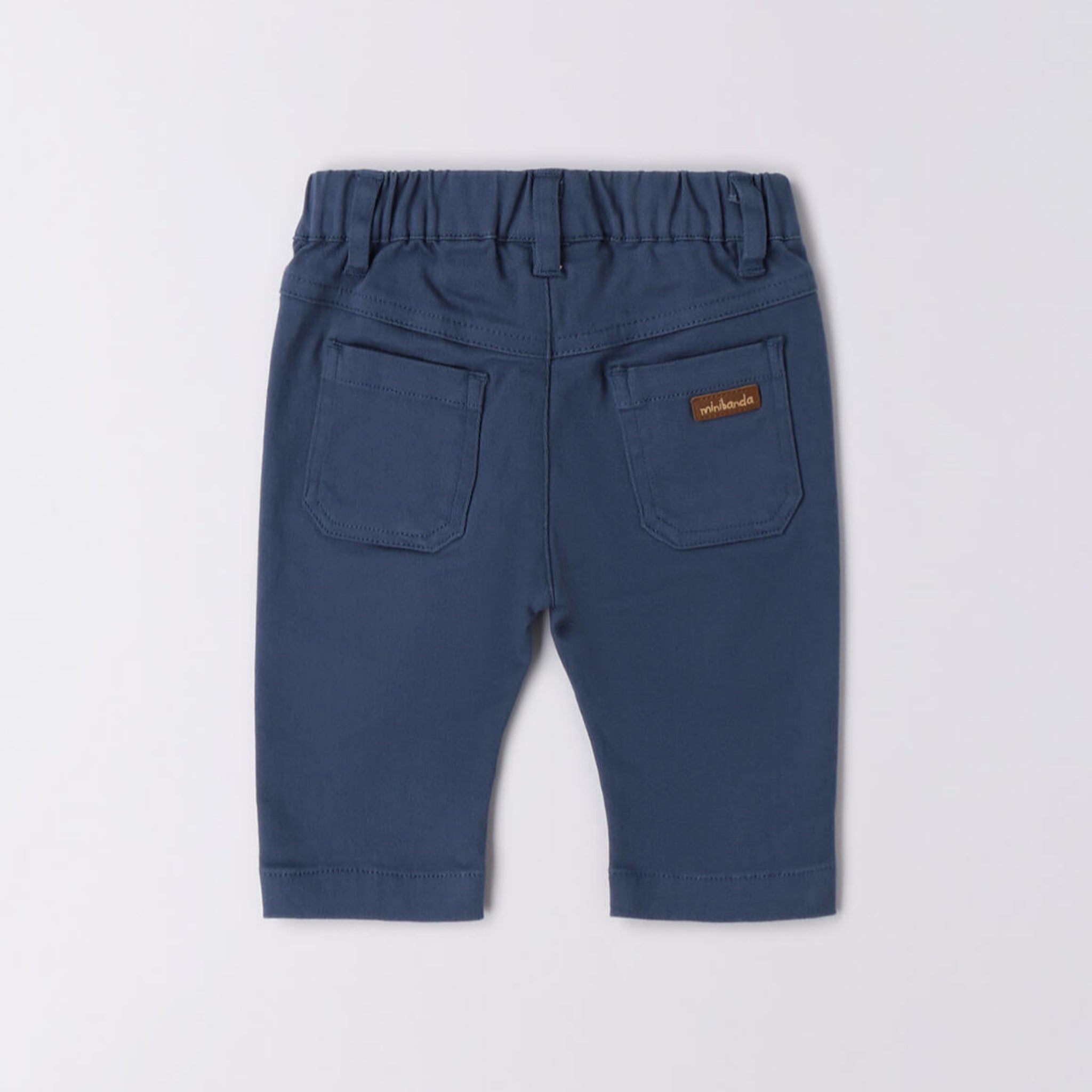 Pantalone Twill Cotone Stretch Bimbo Blu 3F623/3656