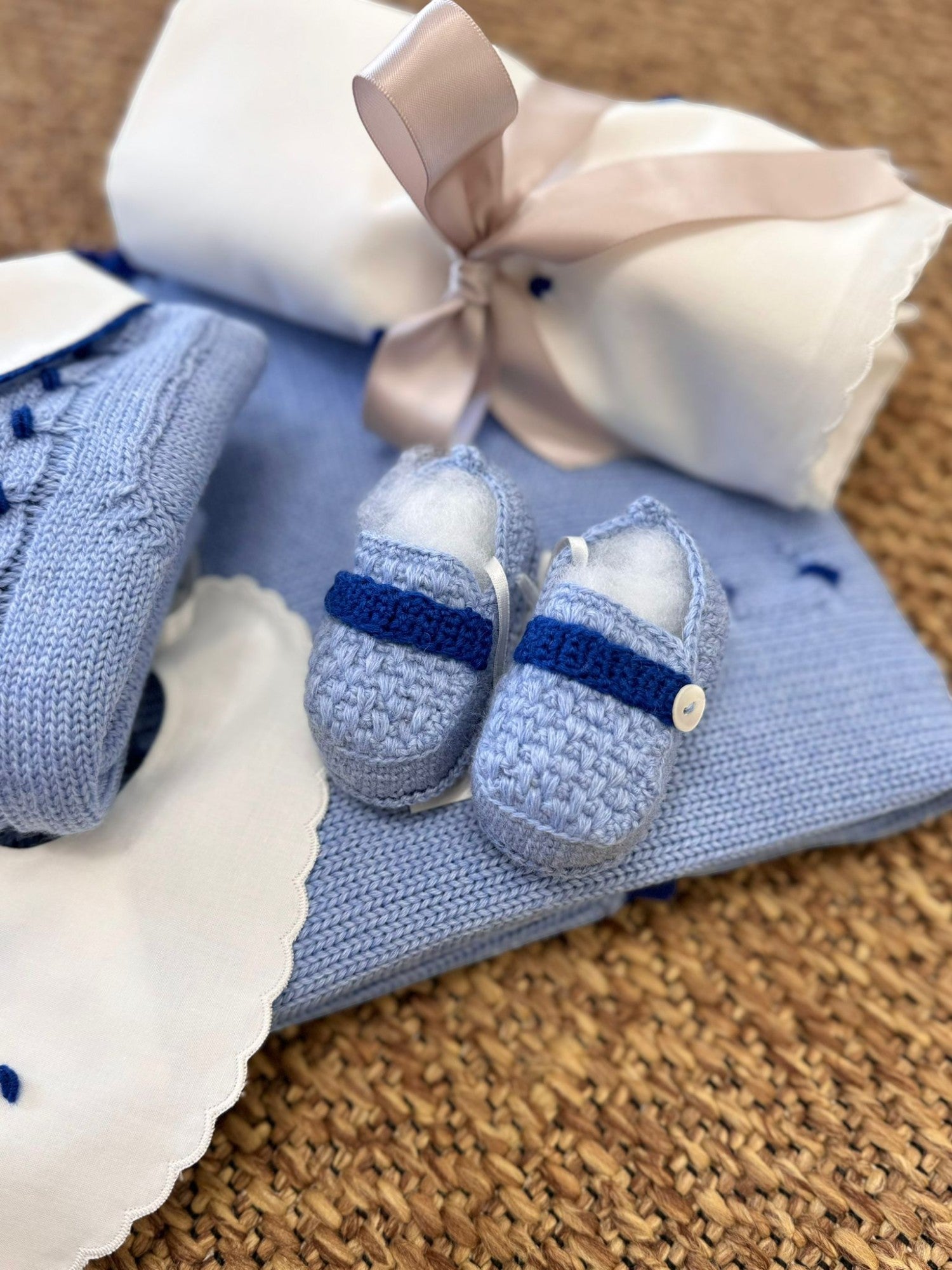 Set coordinato nascita Neonato Cielo BENIAMINO/COOR