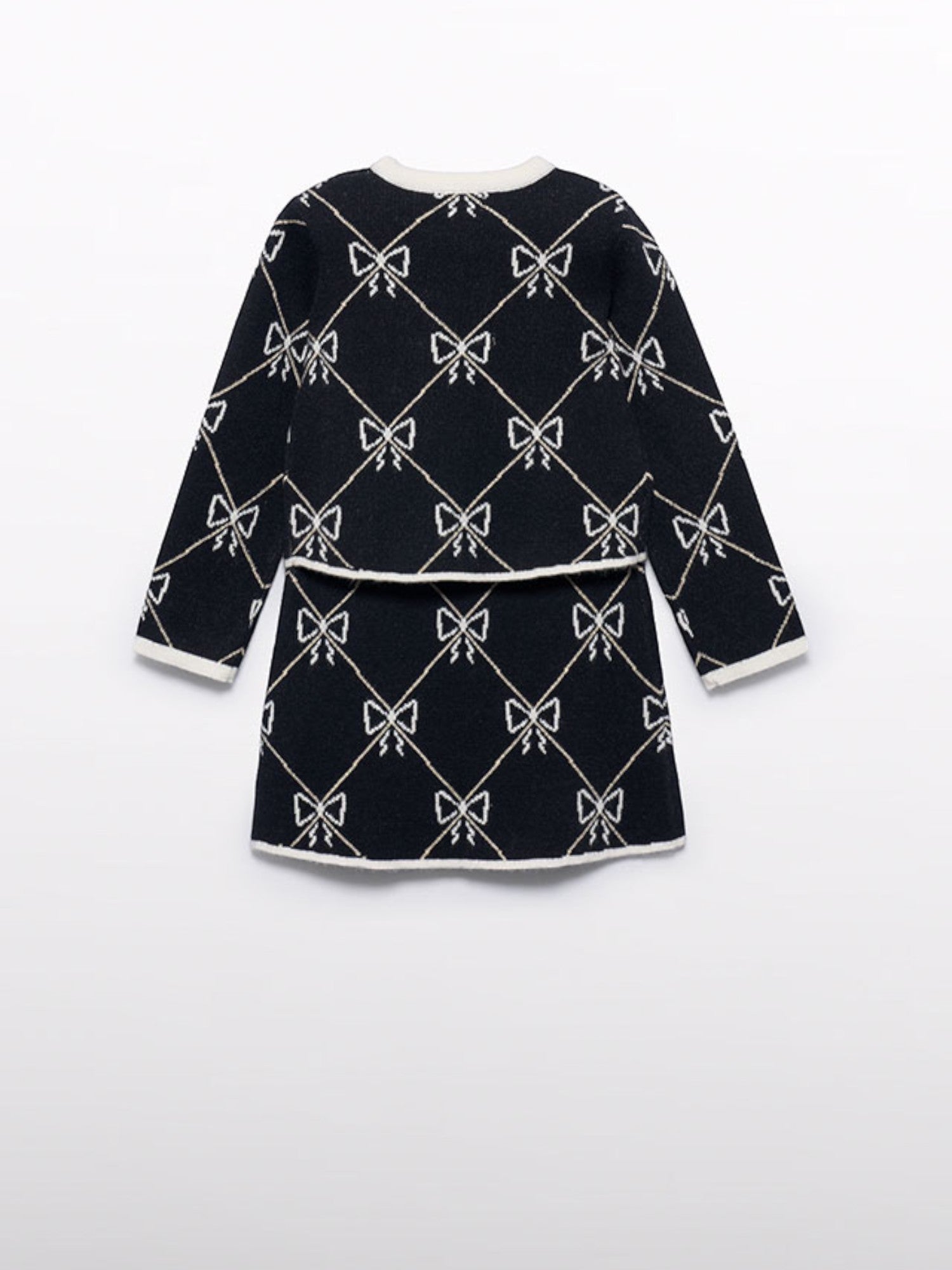 Compl. gonna tricot jacquard Bimba Nero 5538/8 - NANU' BABY