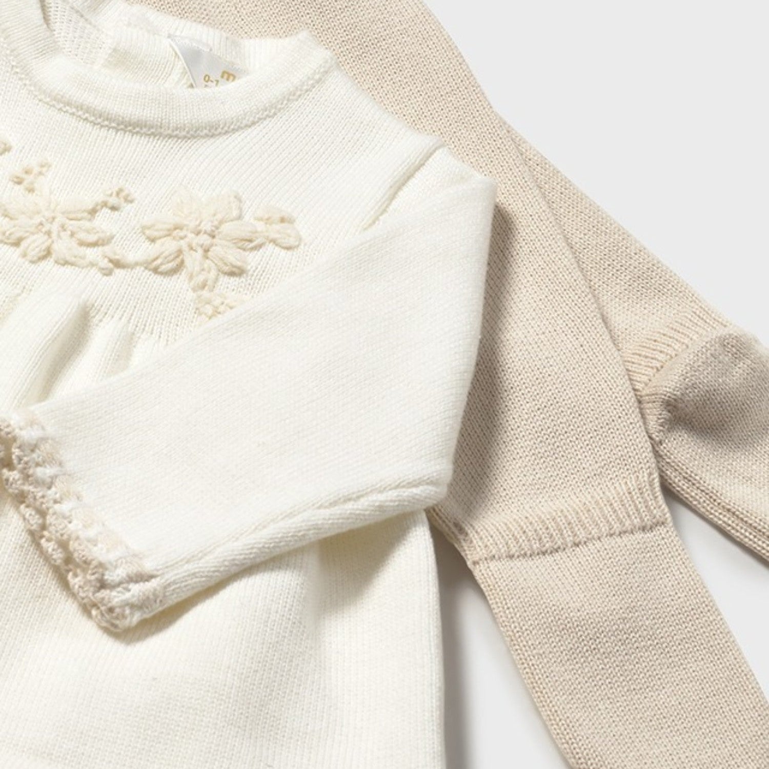 Baby girl's newborn outfit, beige, 2553/93