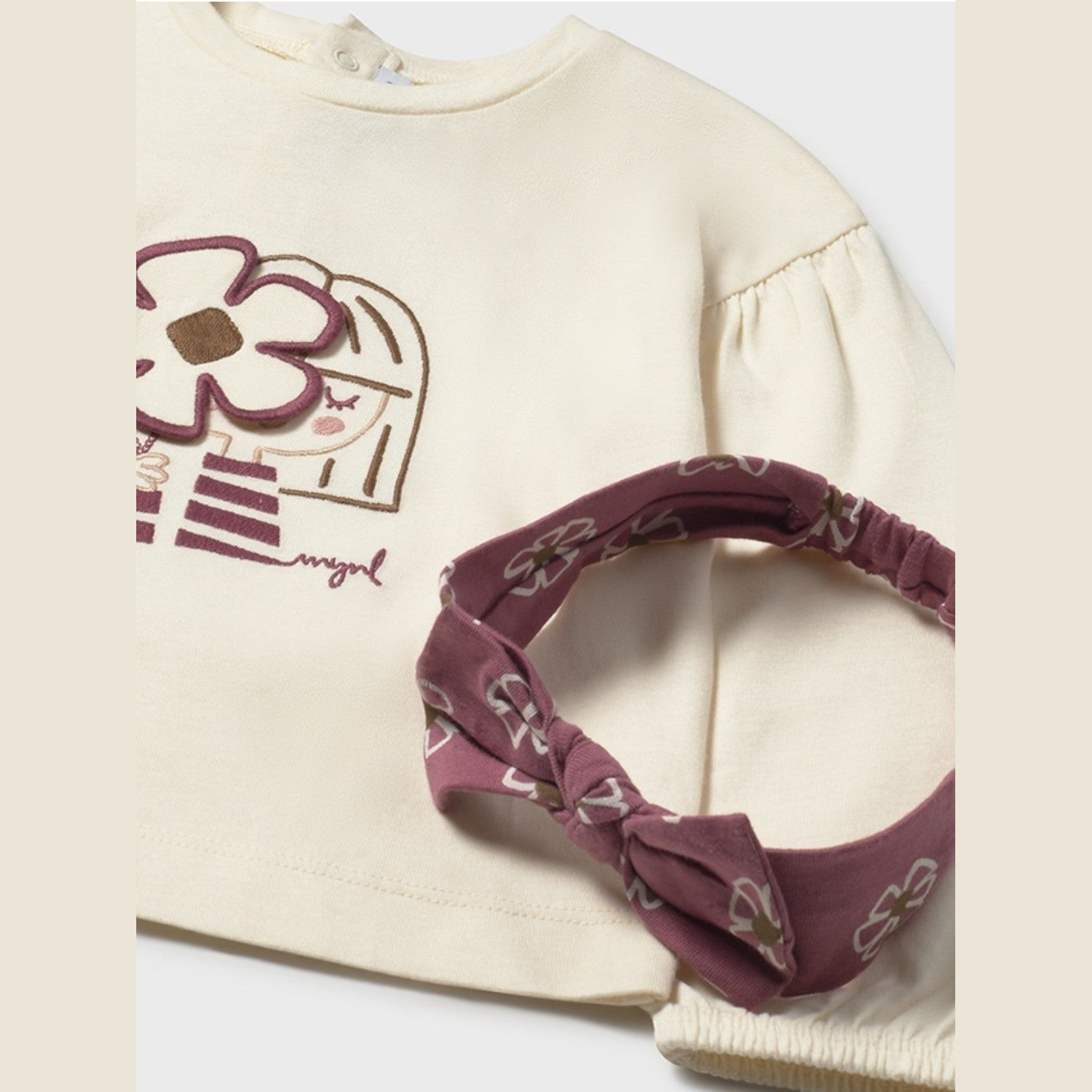 Maglietta cerchietto Bimba PANNA 2078/27 -  NANU' BABY