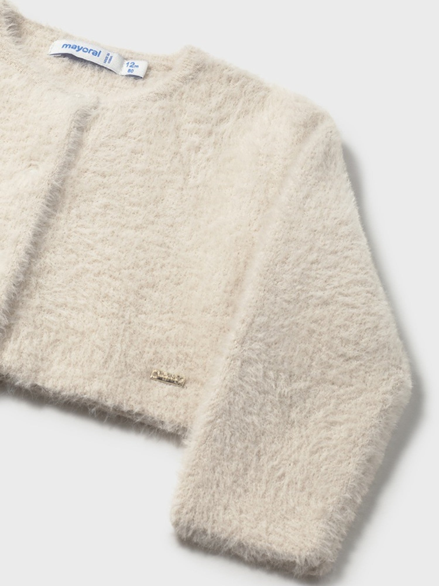 Cardigan pellicciotto Bimba Avorio 2357/62 - NANU' BABY