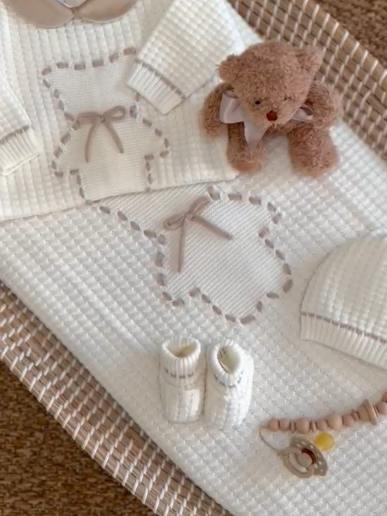 Coordinato nascita Neonato VANIGLIA IN8090 - NANU' BABY