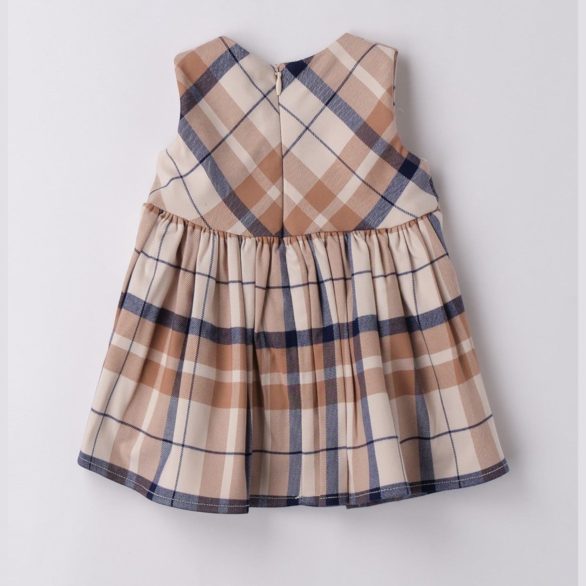 Abito Tessuto Navetta Senza Manica Bimba Avorio 3F733/2911 - NANU' BABY