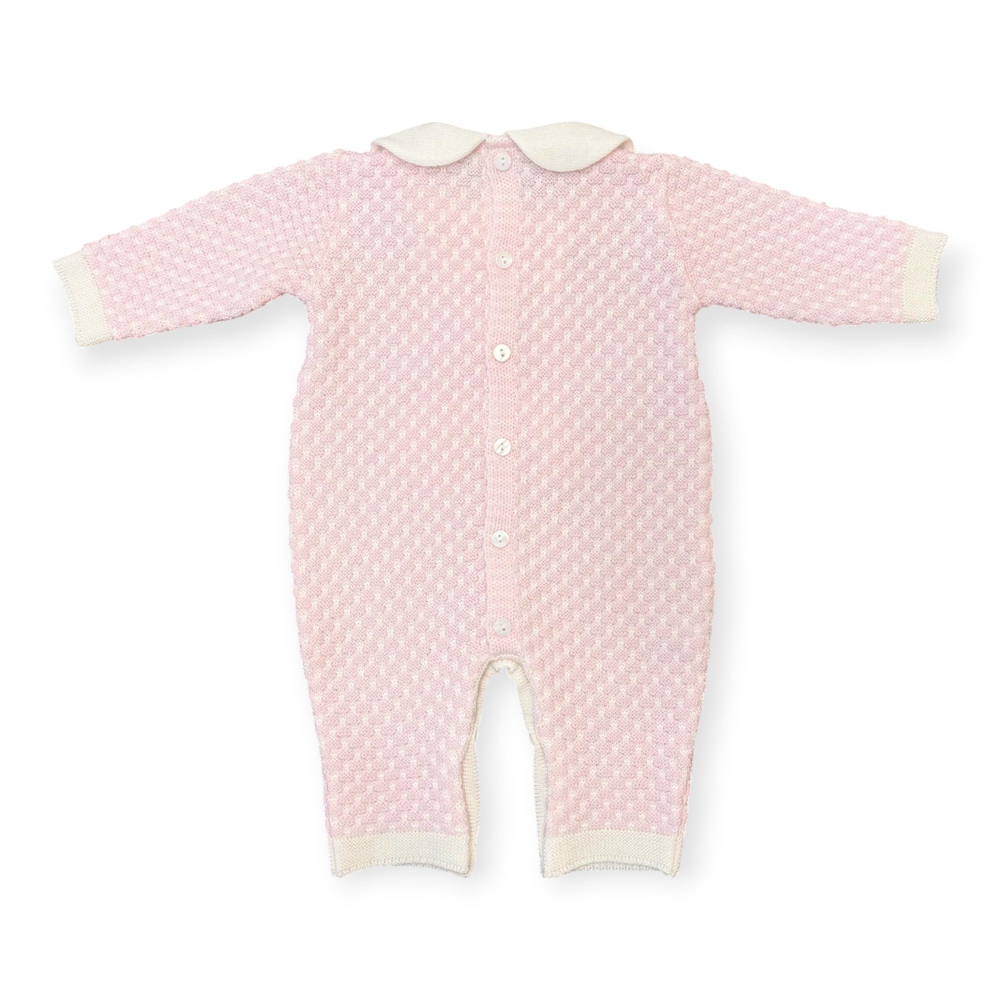 Baby Girl's Pink Wool Romper 7766