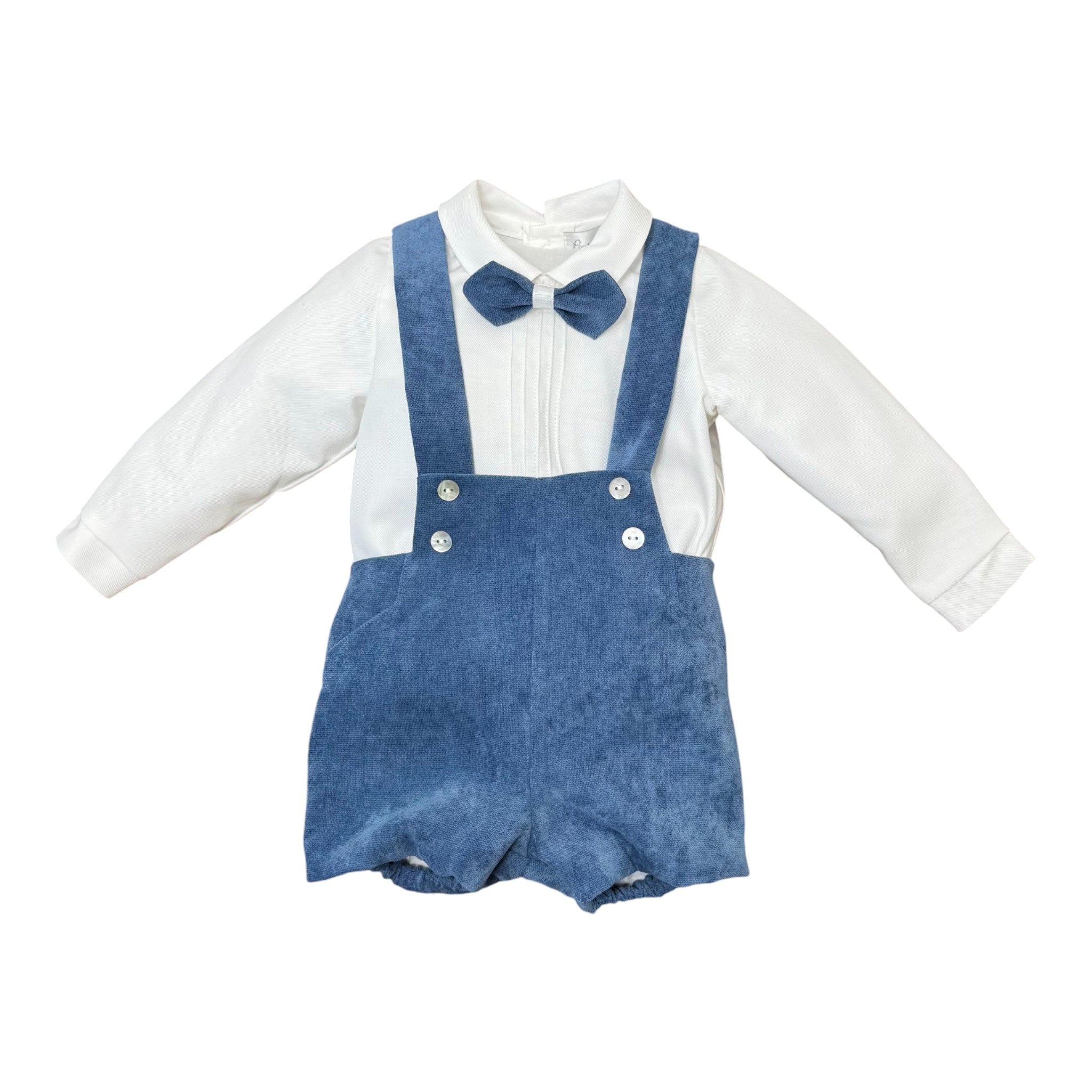 Boy's Ceremony Suit, Cotton Blend, Light Blue - PONTO POR PONTO 1/6417-A