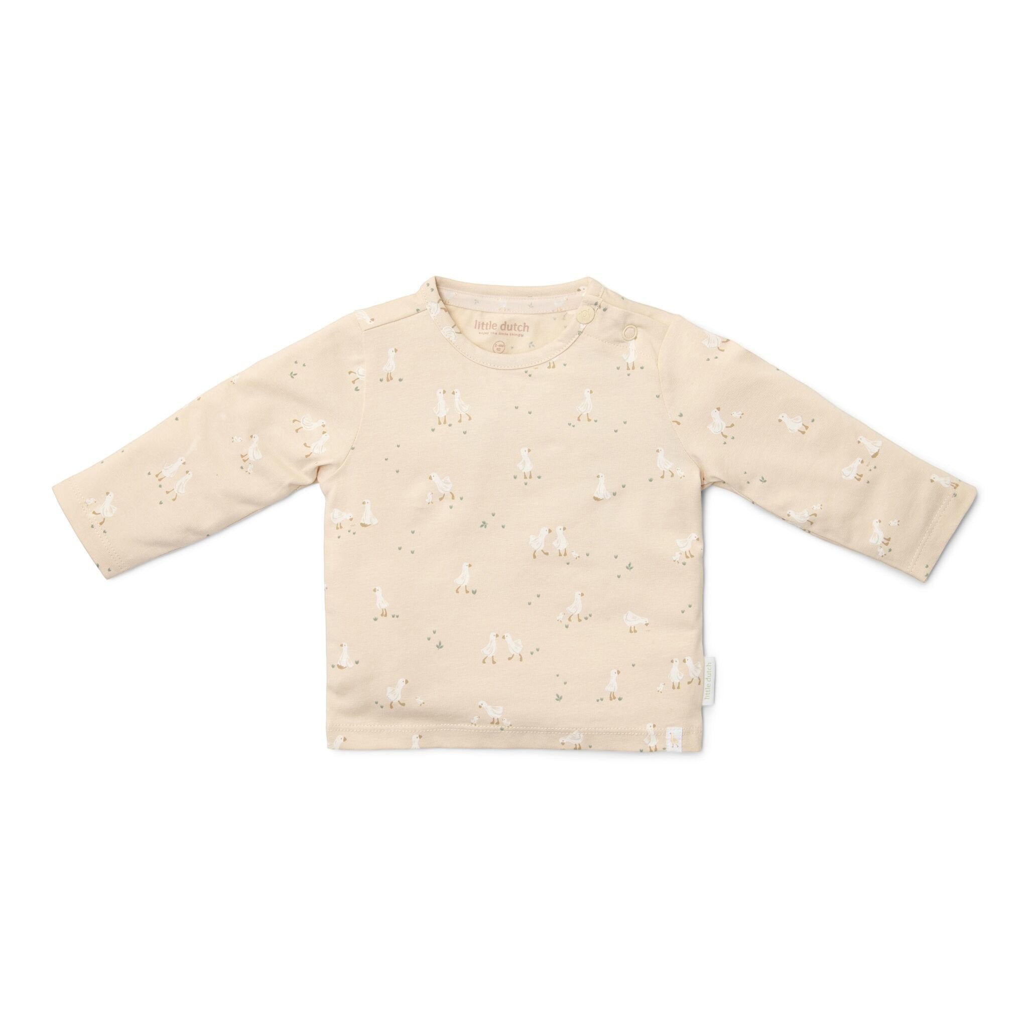 Long-sleeved T-shirt for Newborn, Beige, CL25291007