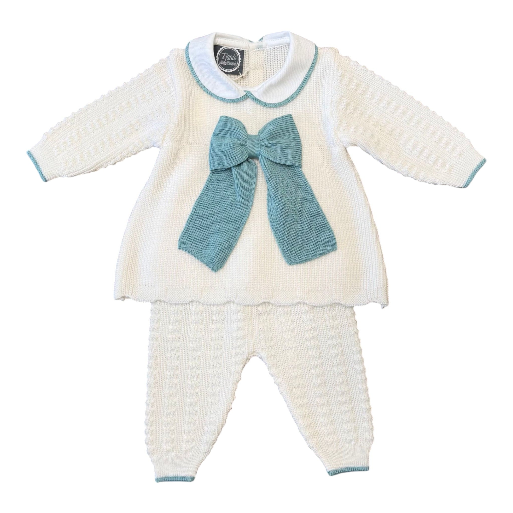 2-piece long dress set for newborn baby, VANILLA IN4619/V